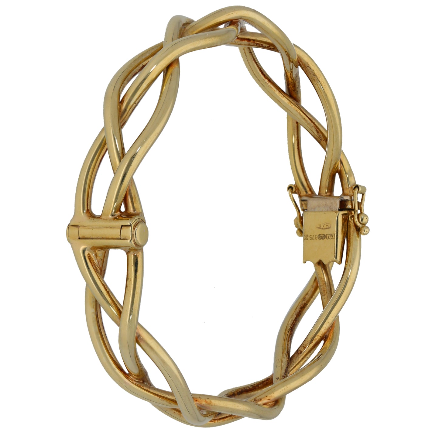 9ct Gold Hinged/Clasp Bangle