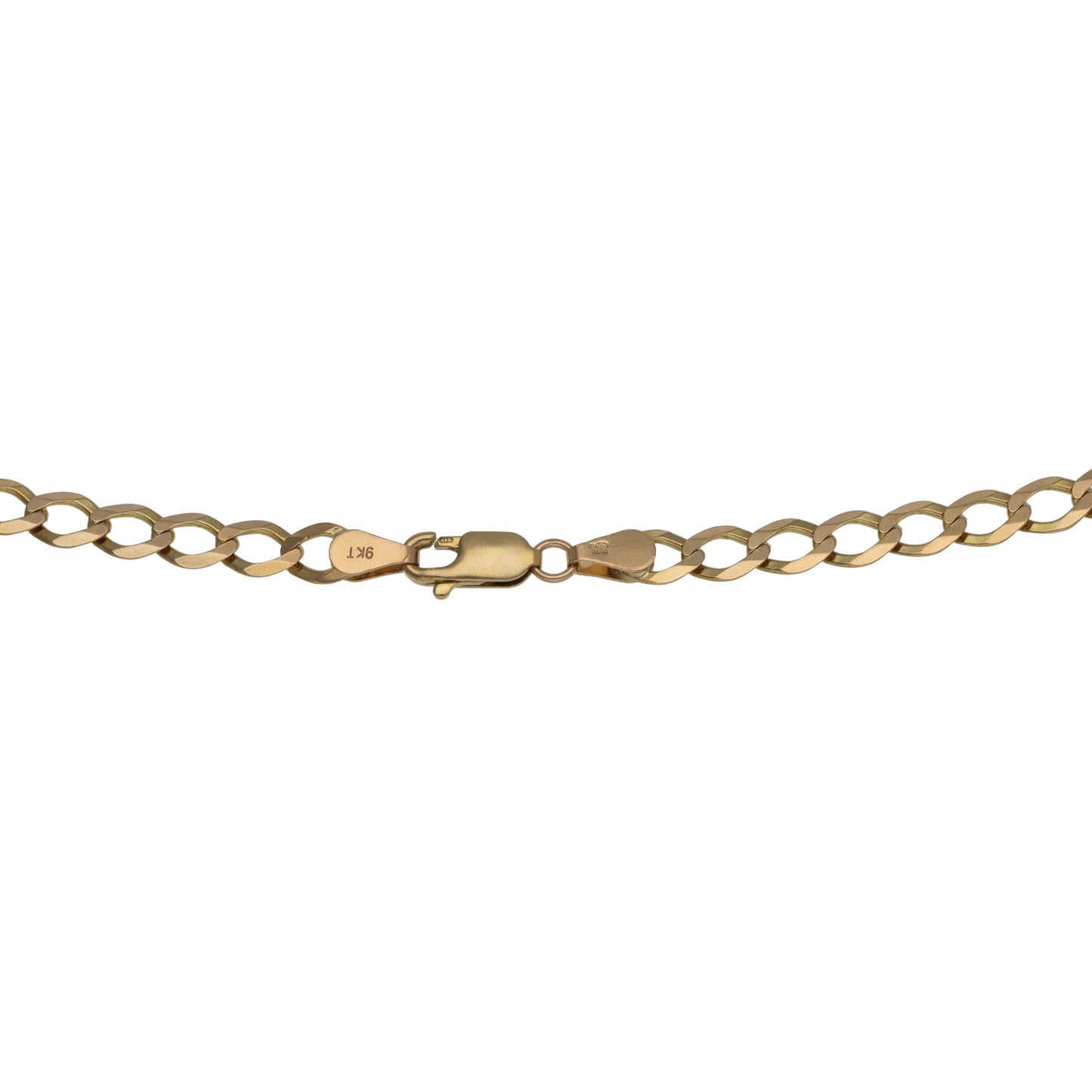 9ct Gold Curb Chain 18"