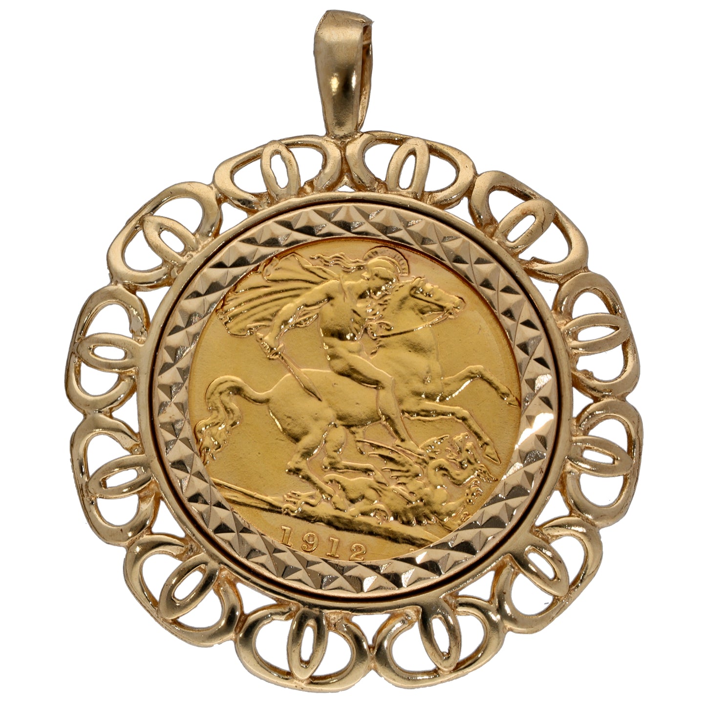 9ct Gold Coin Pendant