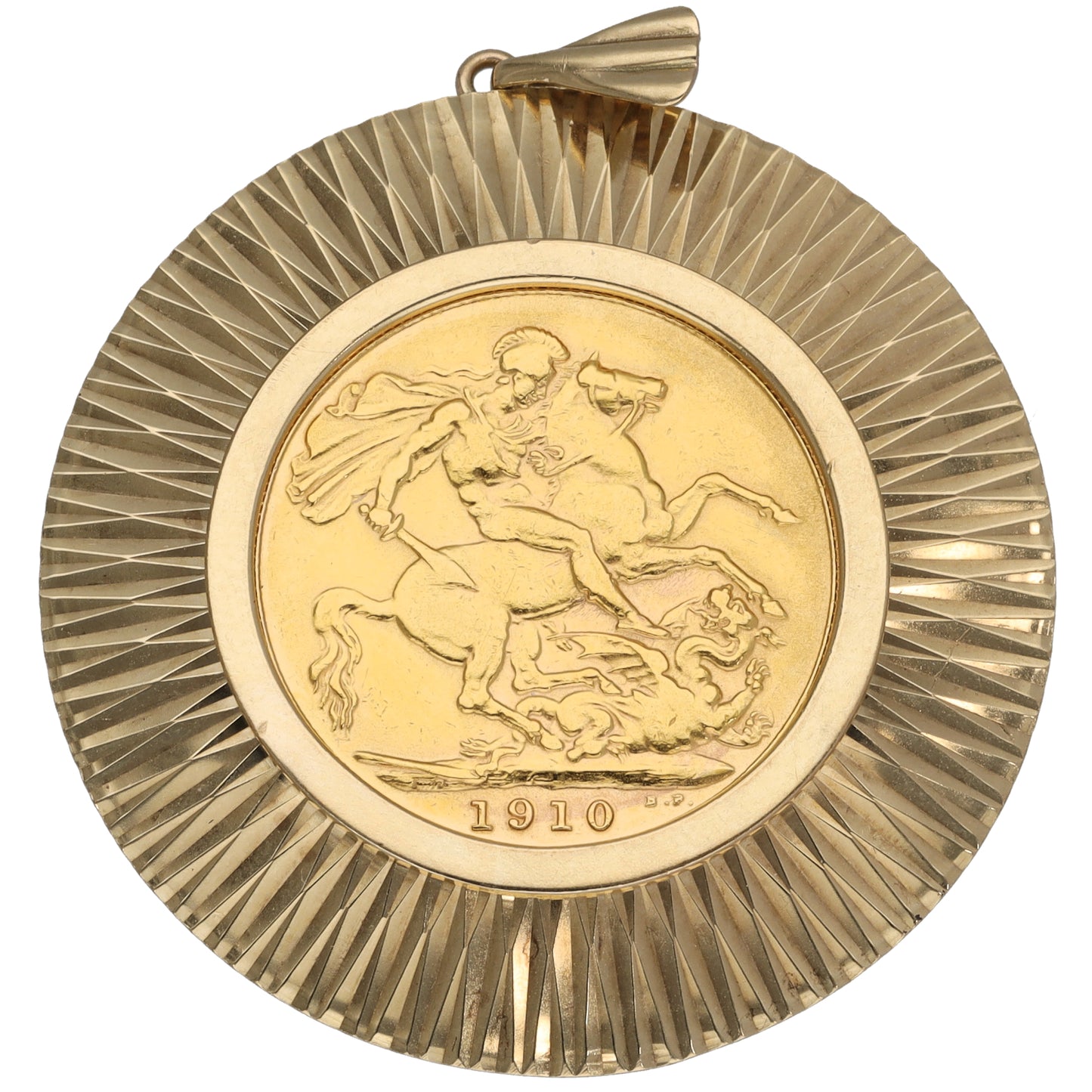 9ct Gold Full Sovereign Coin Pendant