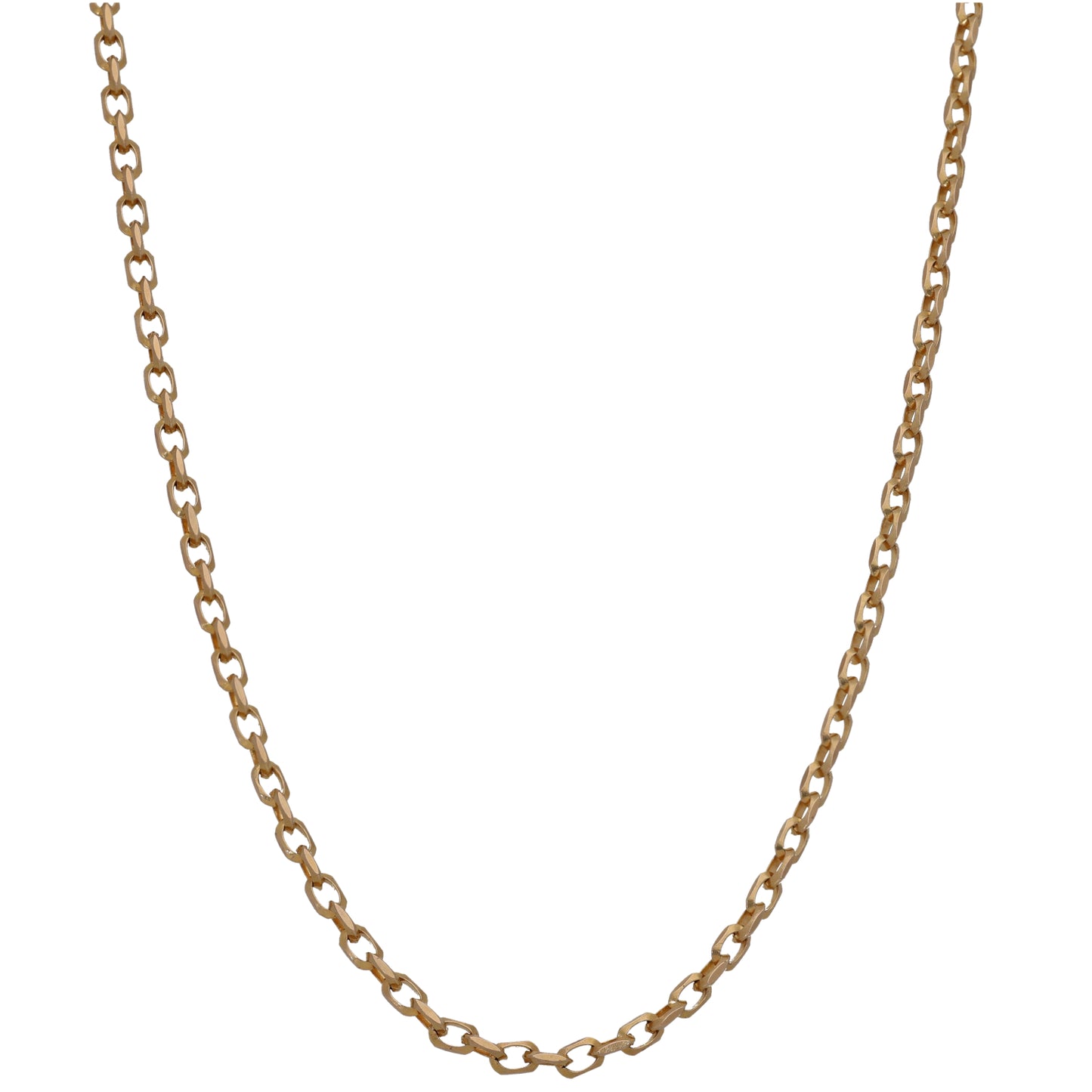 9ct Gold Belcher Chain 18"