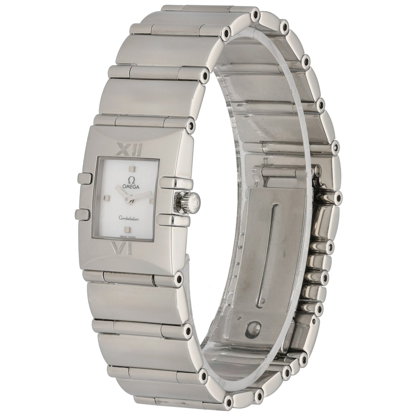 Omega Constellation 1521.71.00, White Dial, Stainless Steel, Front angle image