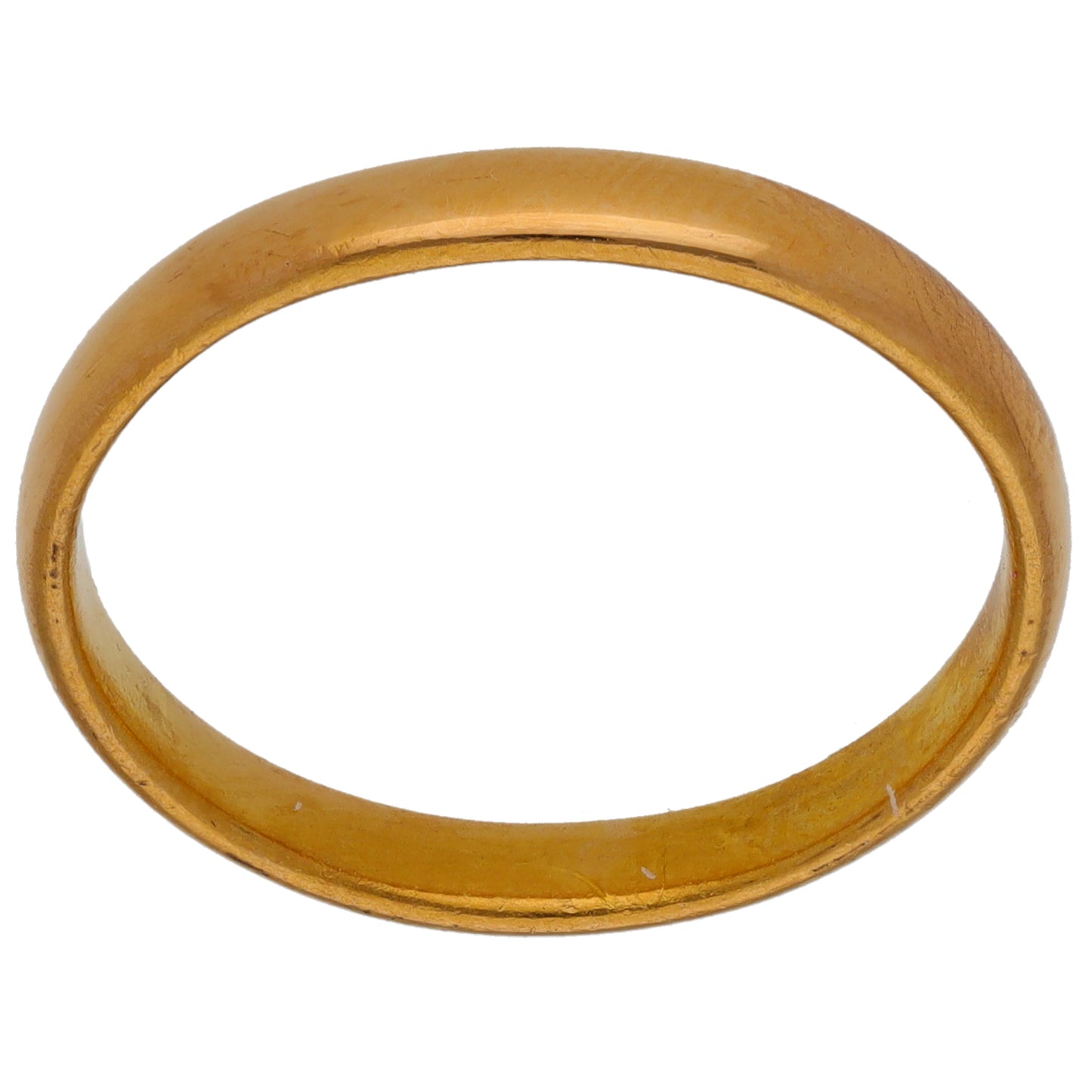22ct Gold Plain Wedding Ring Size P