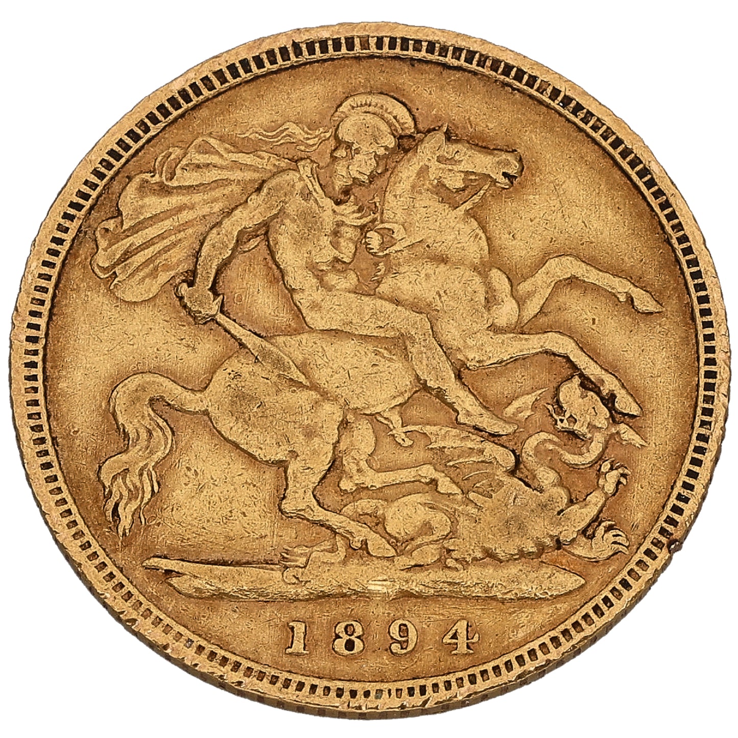 22ct Gold Queen Victoria Half Sovereign Coin 1894