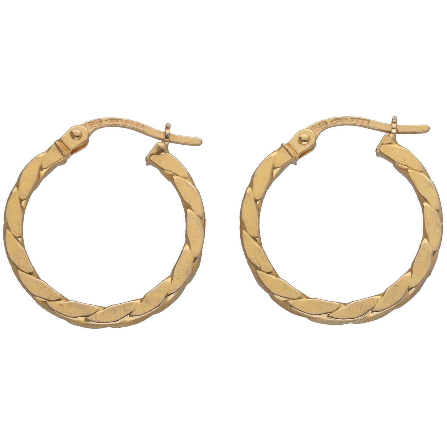 9ct Gold Hoop Earrings