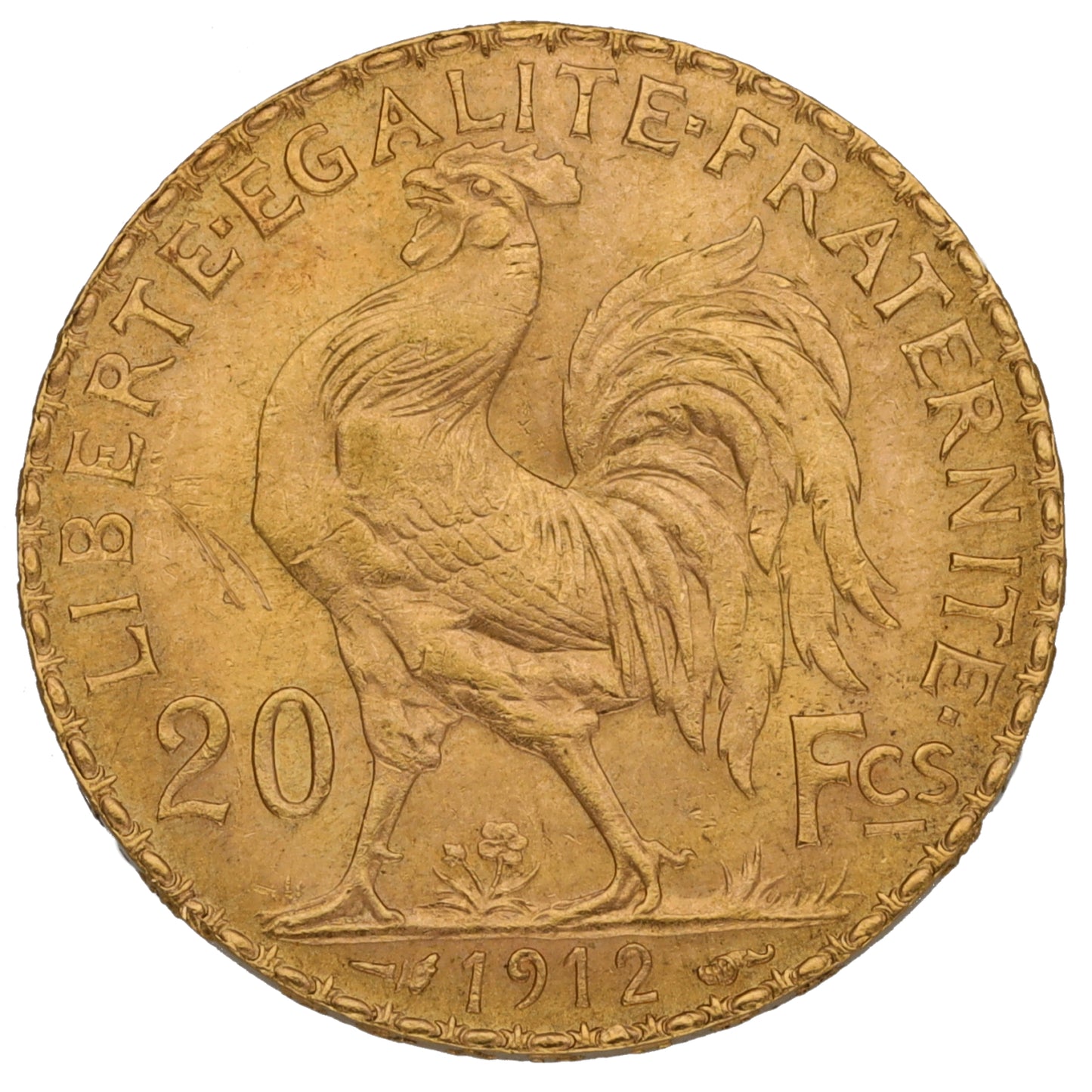 22ct Gold French 20 Francs Coin 1912