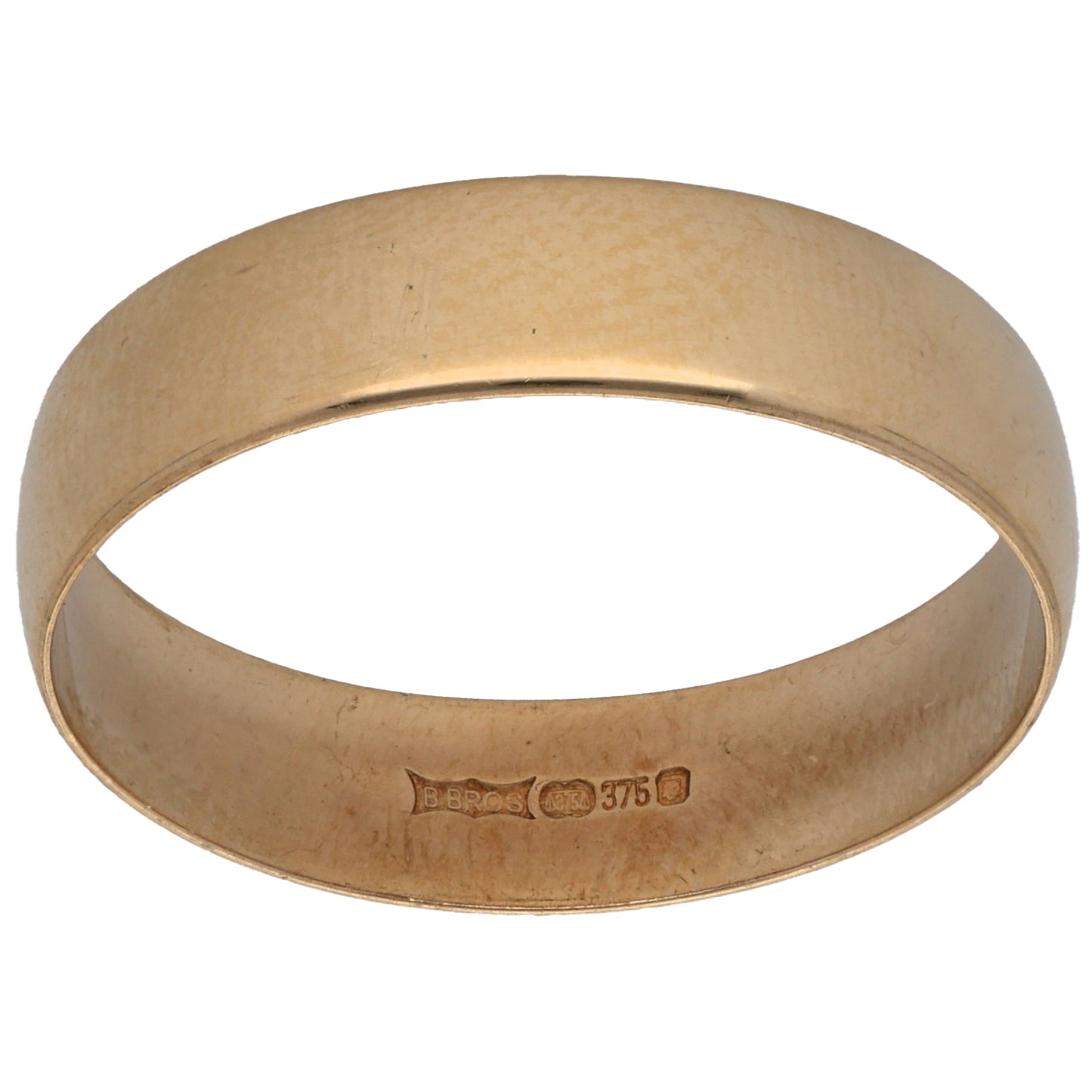 9ct Gold Plain Wedding Ring Size V