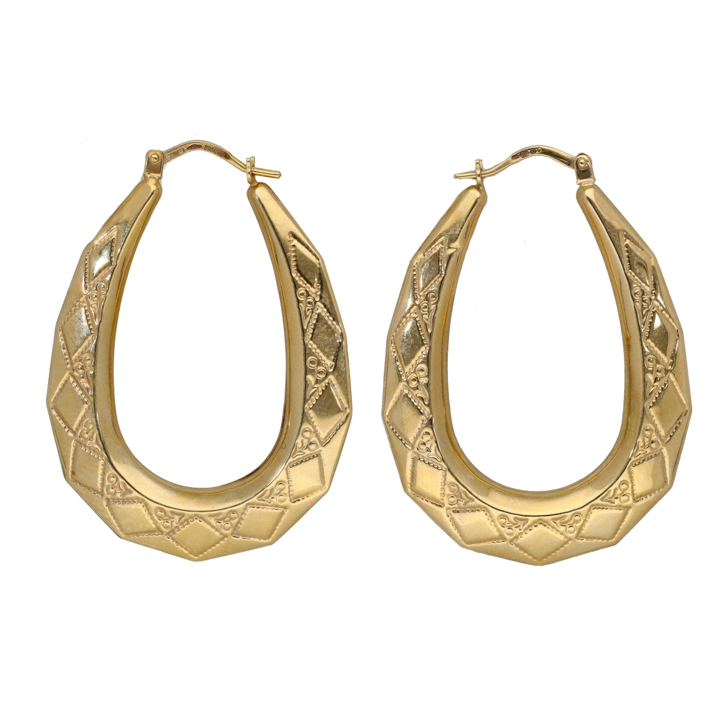 9ct Gold Creole Earrings