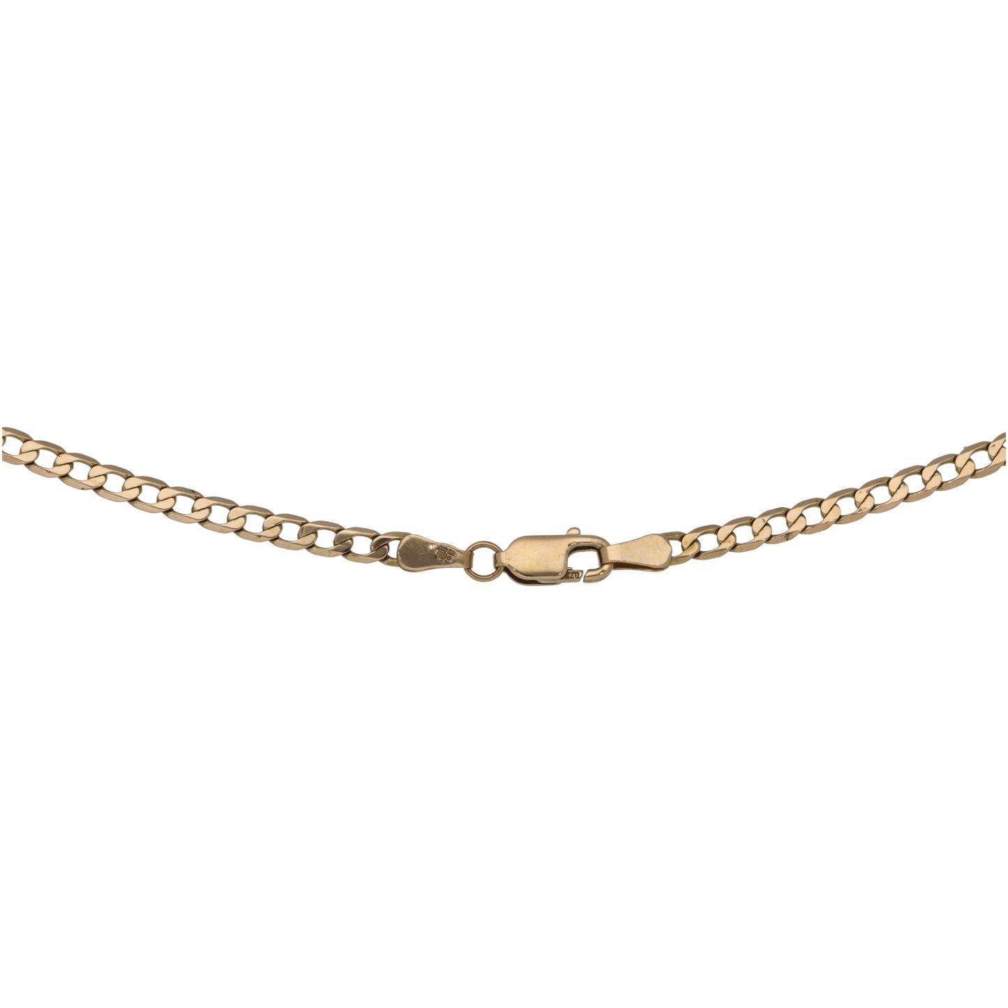 9ct Gold Curb Chain 16"