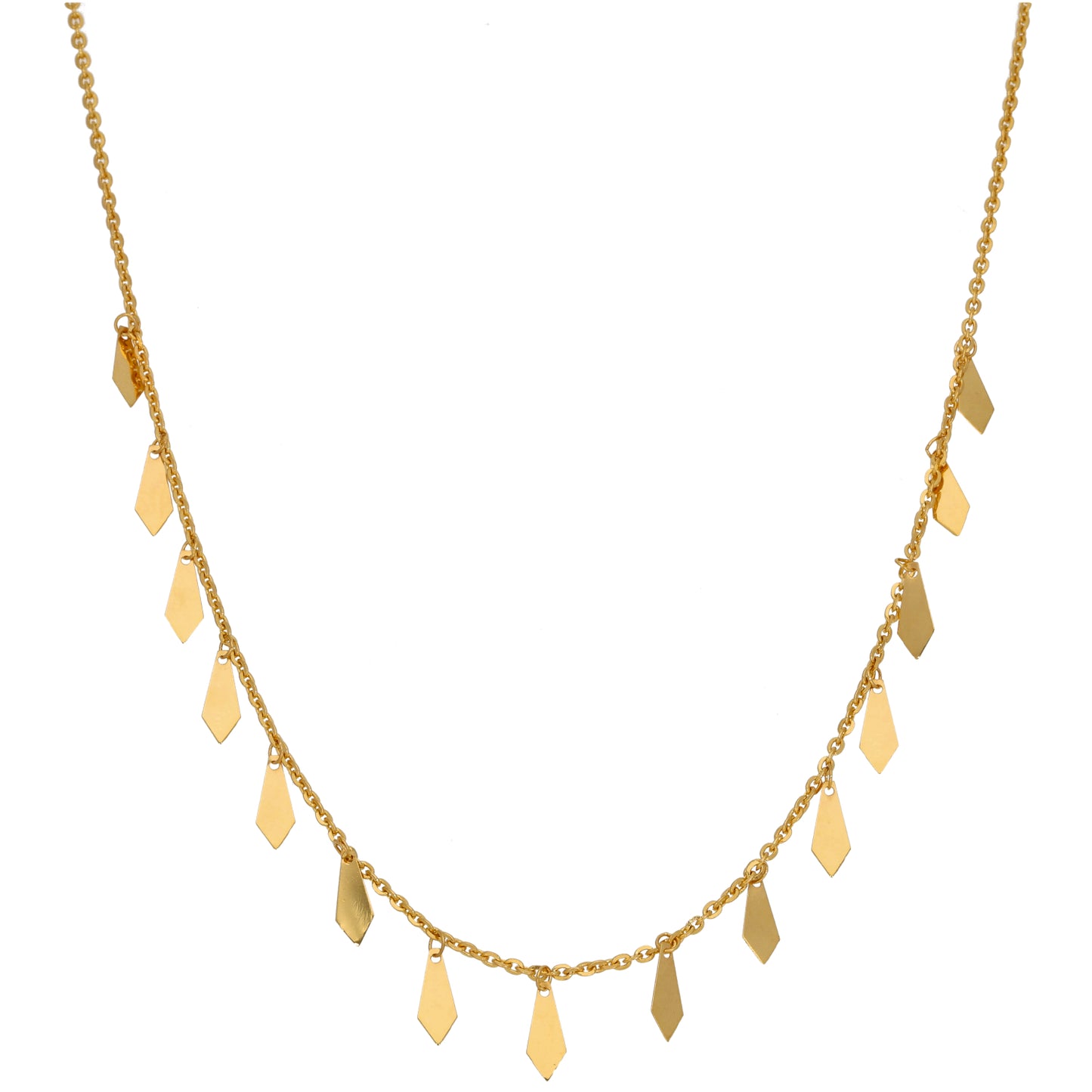New 22ct Gold Fancy Necklace 16"