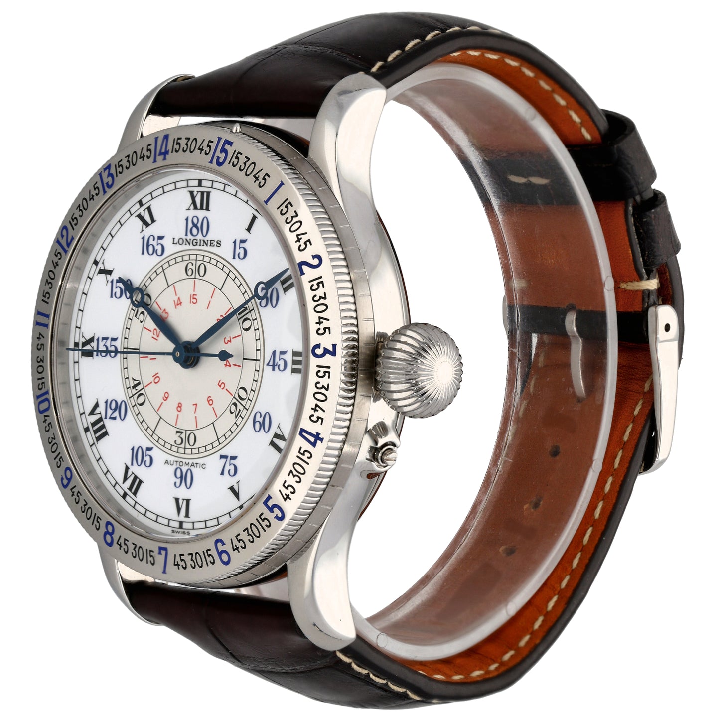Longines Lindbergh Hour Angle L2.678.4 46mm Stainless Steel Watch