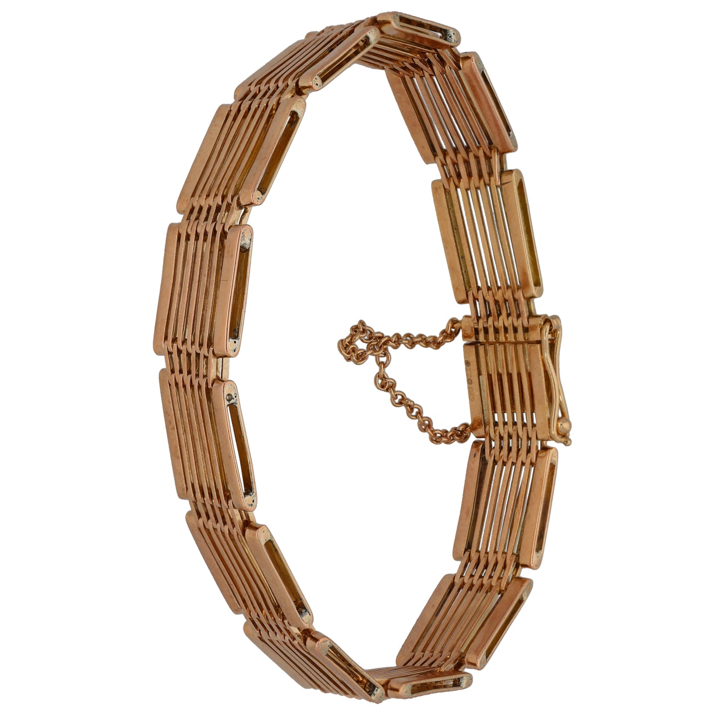 9ct Gold Gate Bracelet