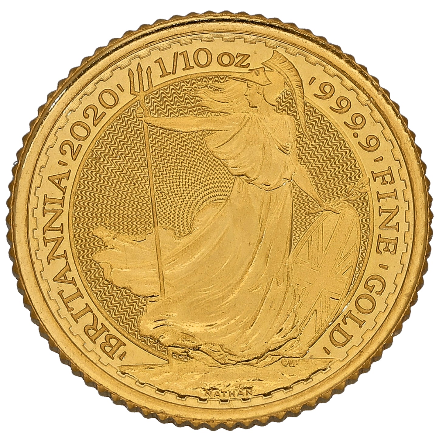24ct Gold Queen Elizabeth II 1/10 OZ Britannia Coin 2020