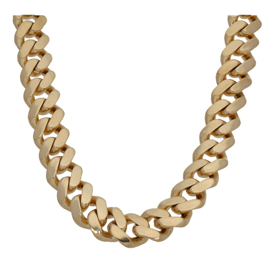 9ct Gold Curb Chain 36"