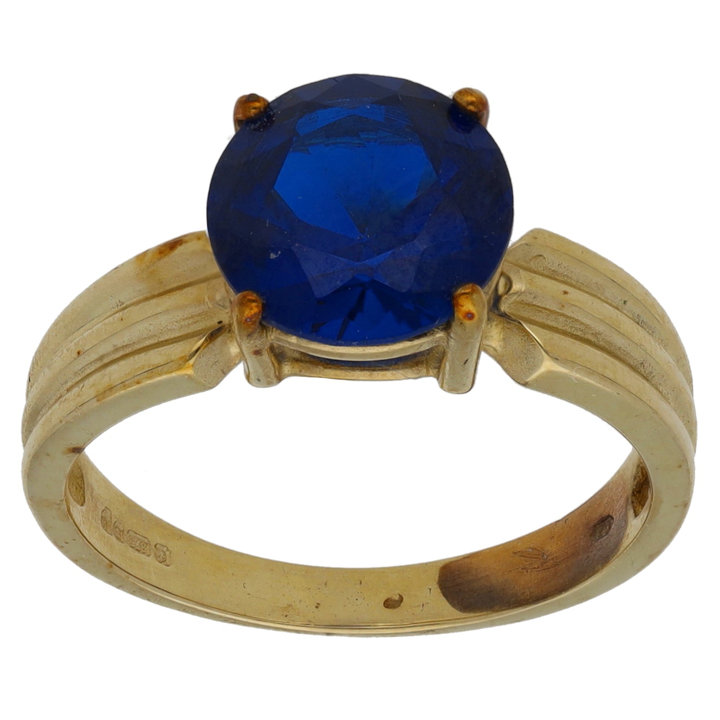 9ct Gold Kyanite Single Stone Ring Size N