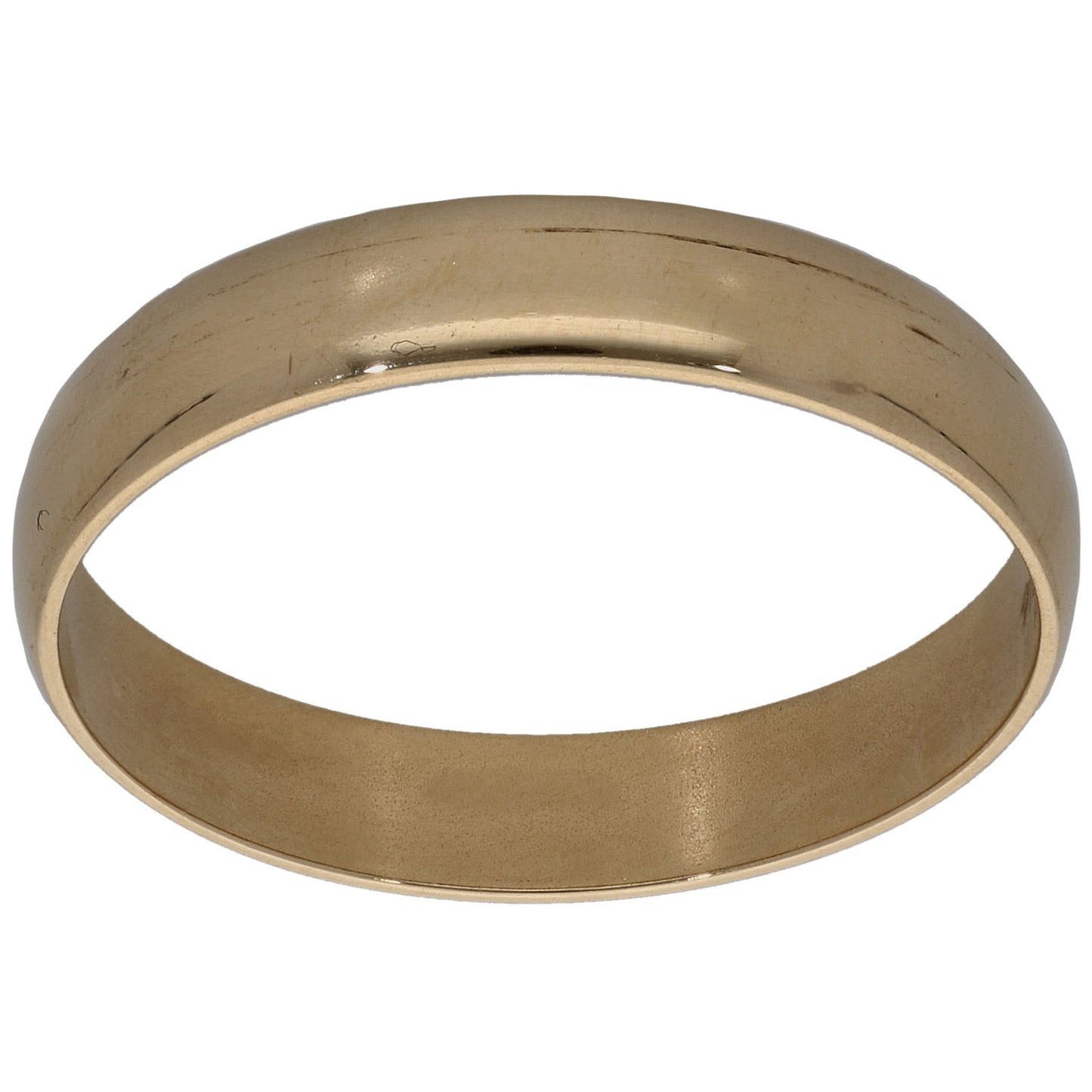 9ct Gold Plain Wedding Ring Size R