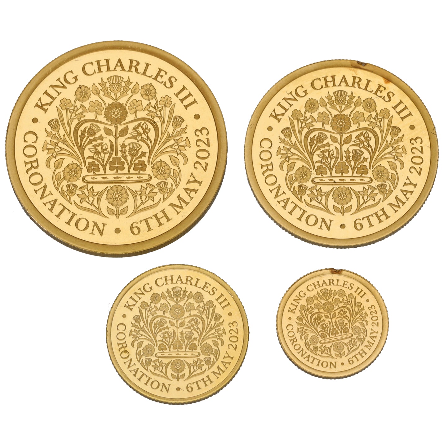 22ct Gold King Charles III Coronation Sovereign Coin Set 2023
