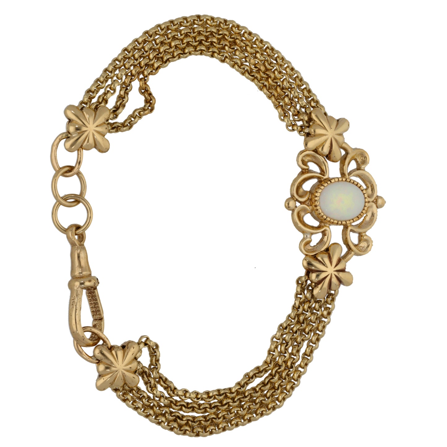 9ct Gold Opal Fancy Bracelet
