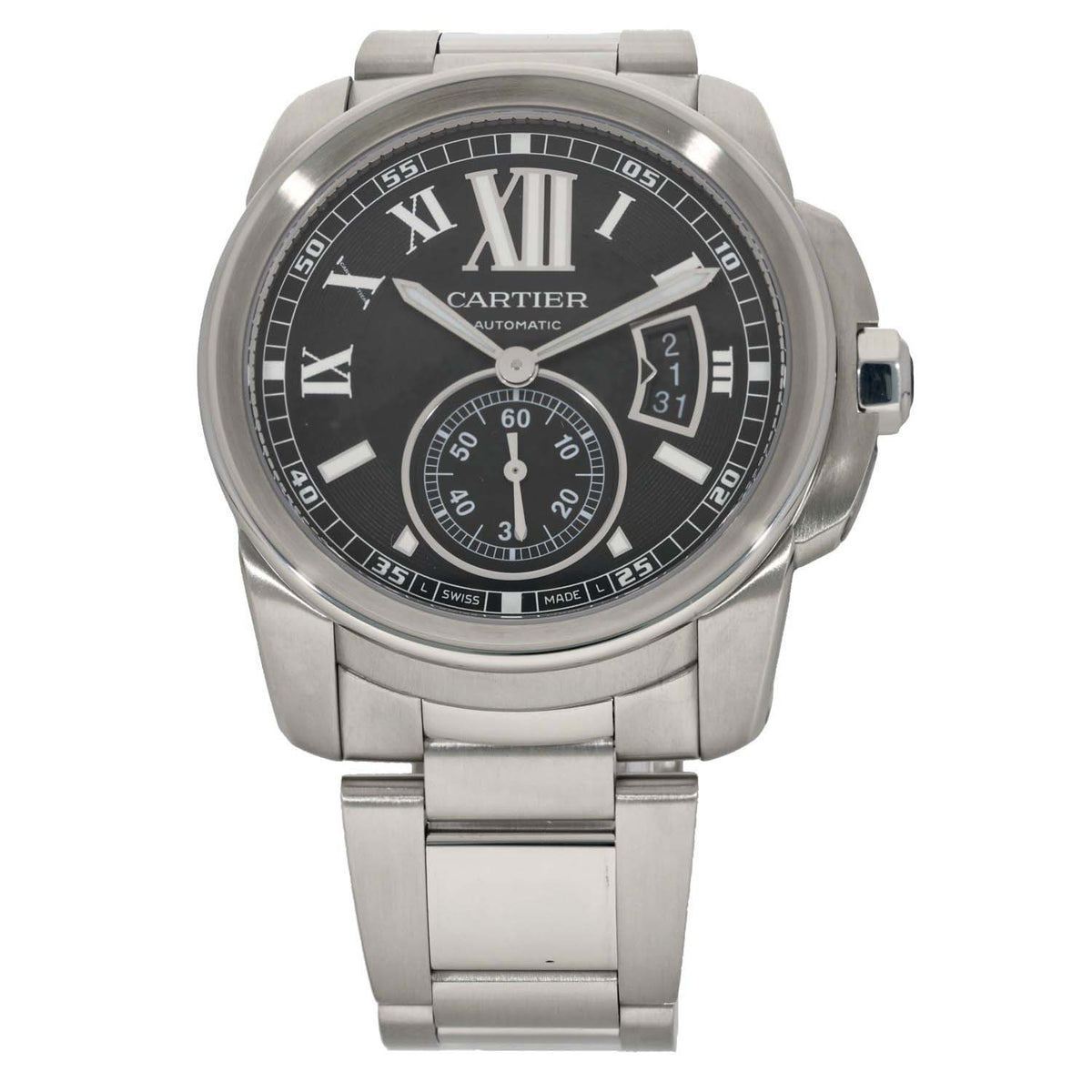 Cartier Calibre De Cartier W7100016 42mm Stainless Steel Watch
