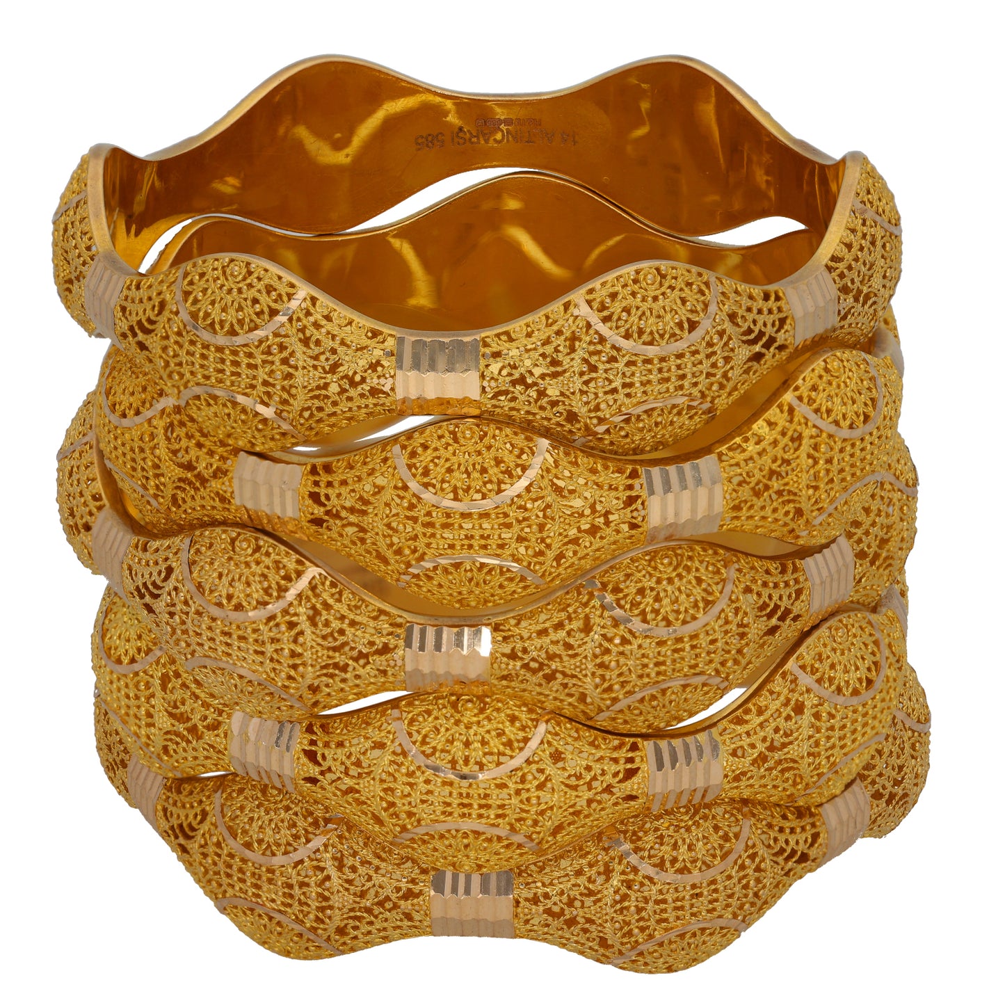 14ct Gold Set of Bangles