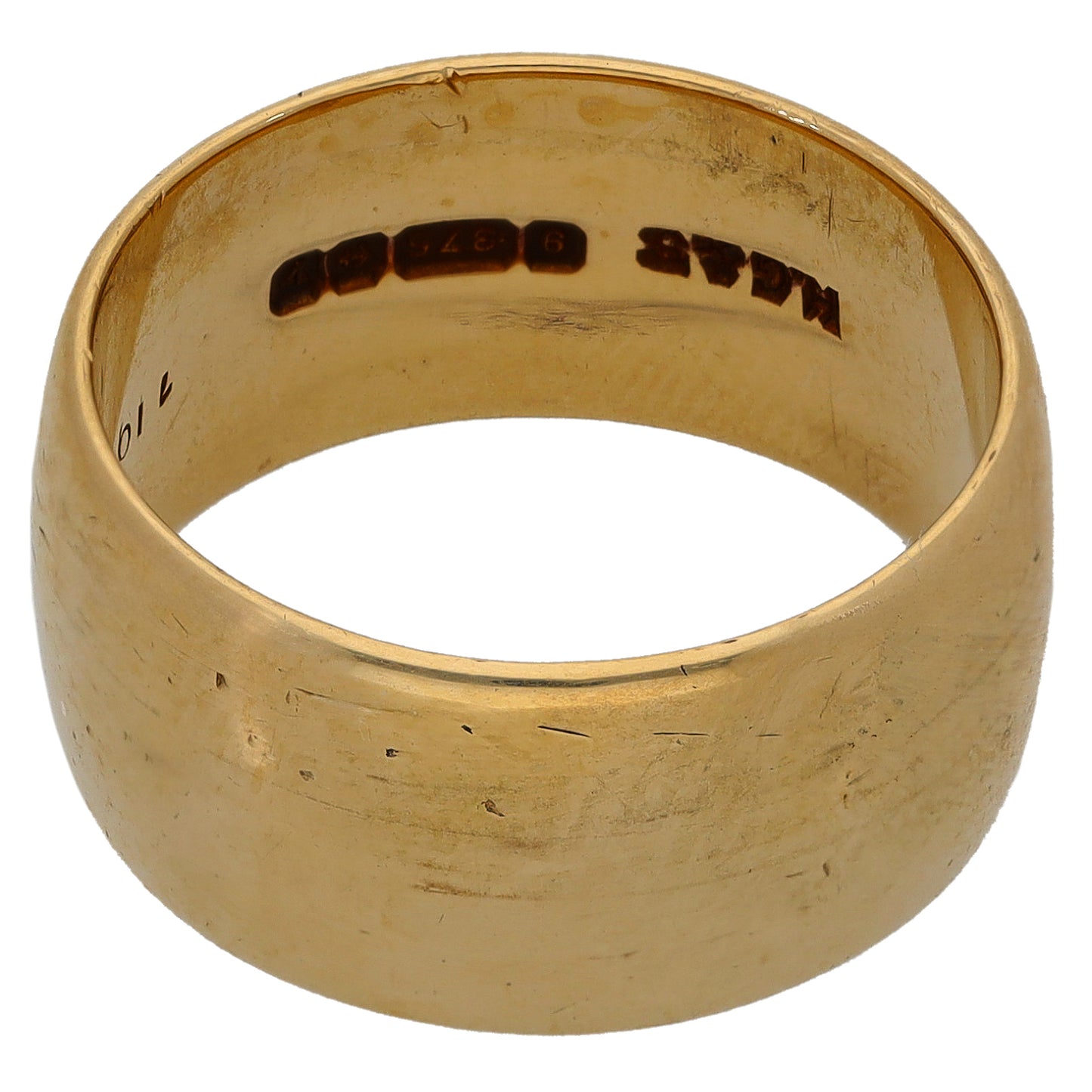 9ct Gold Plain Wedding Ring Size N