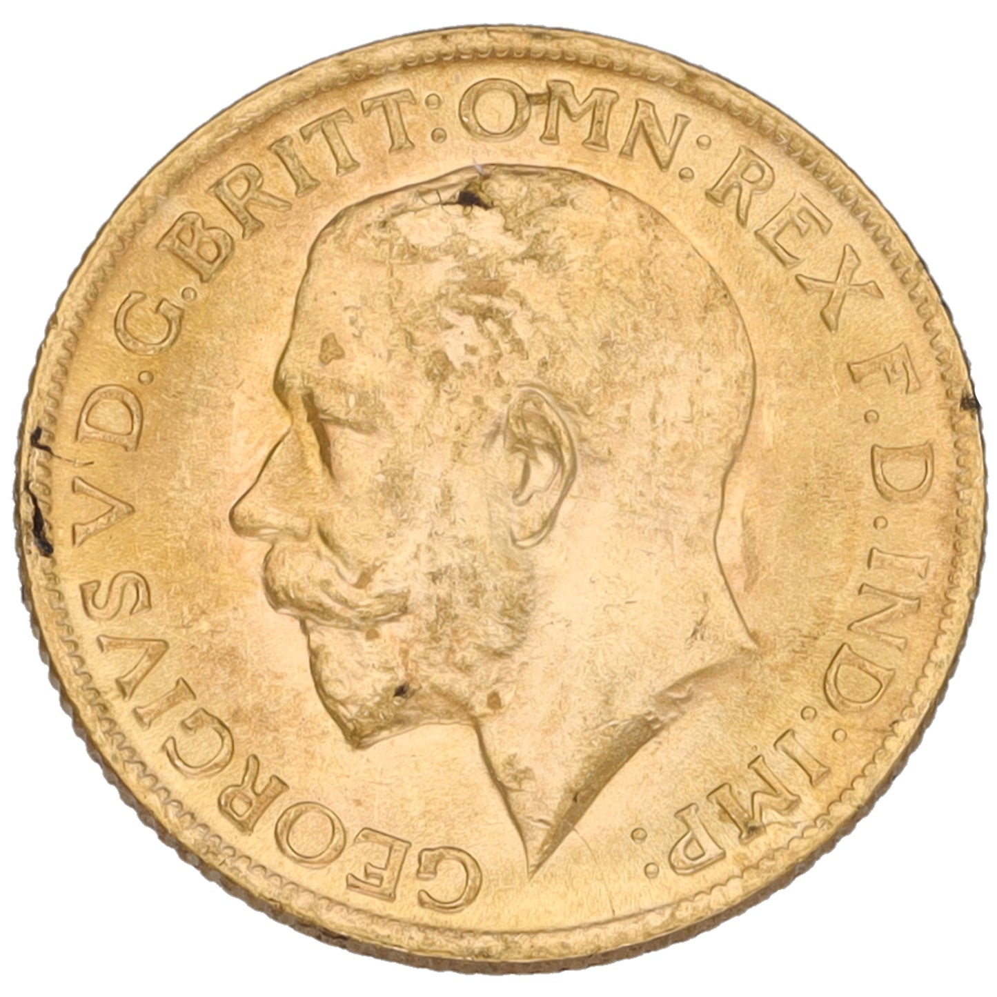 22ct Gold King George V Full Sovereign Coin 1915