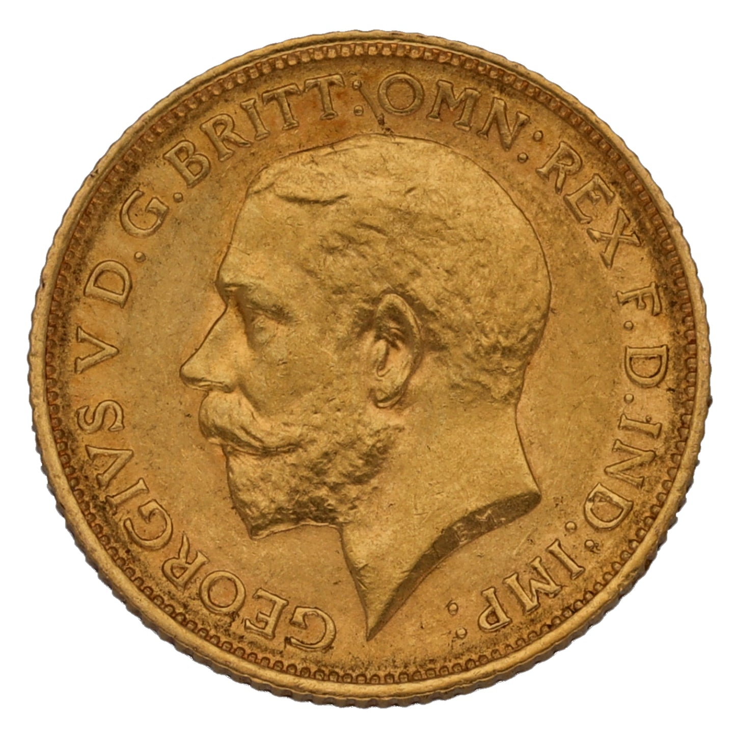 22ct Gold King George V Half Sovereign Coin 1915