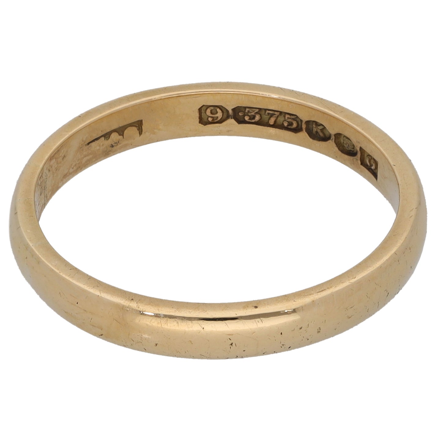 9ct Gold Plain Wedding Ring Size N