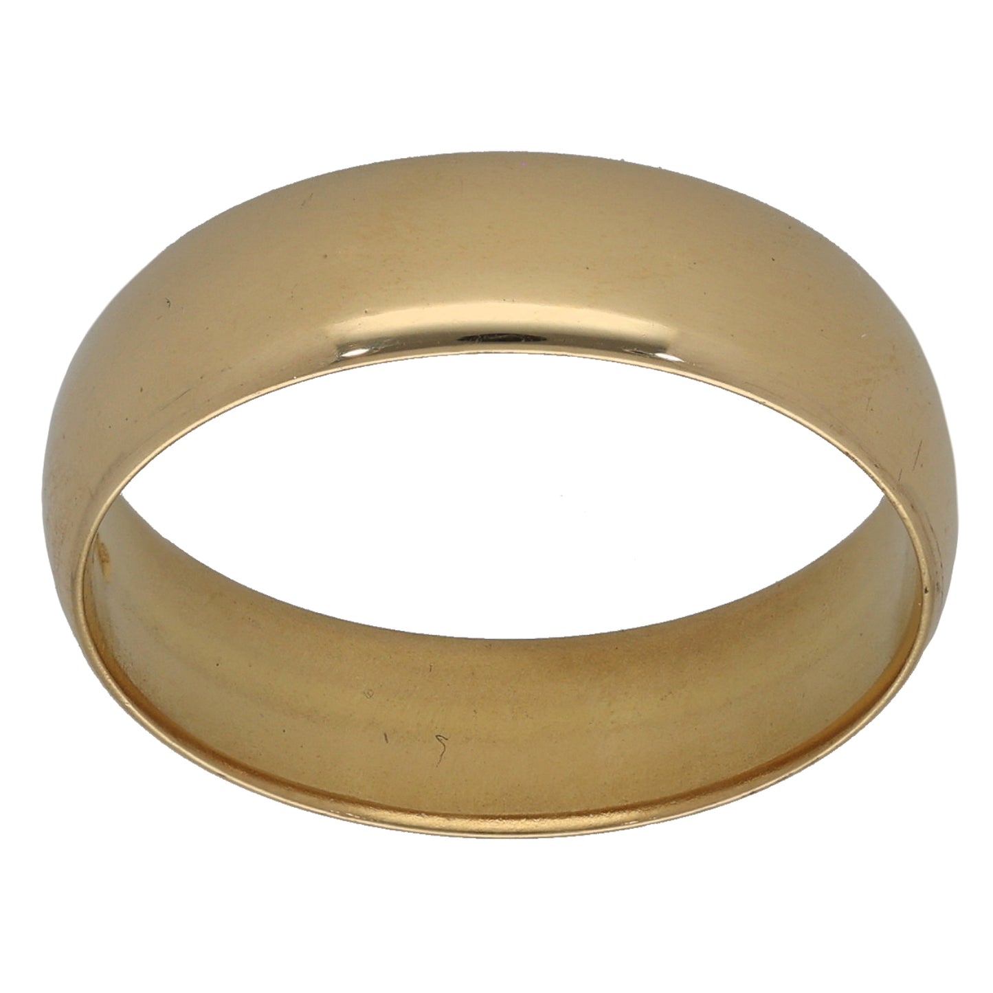 18ct Gold Plain Wedding Ring Size S