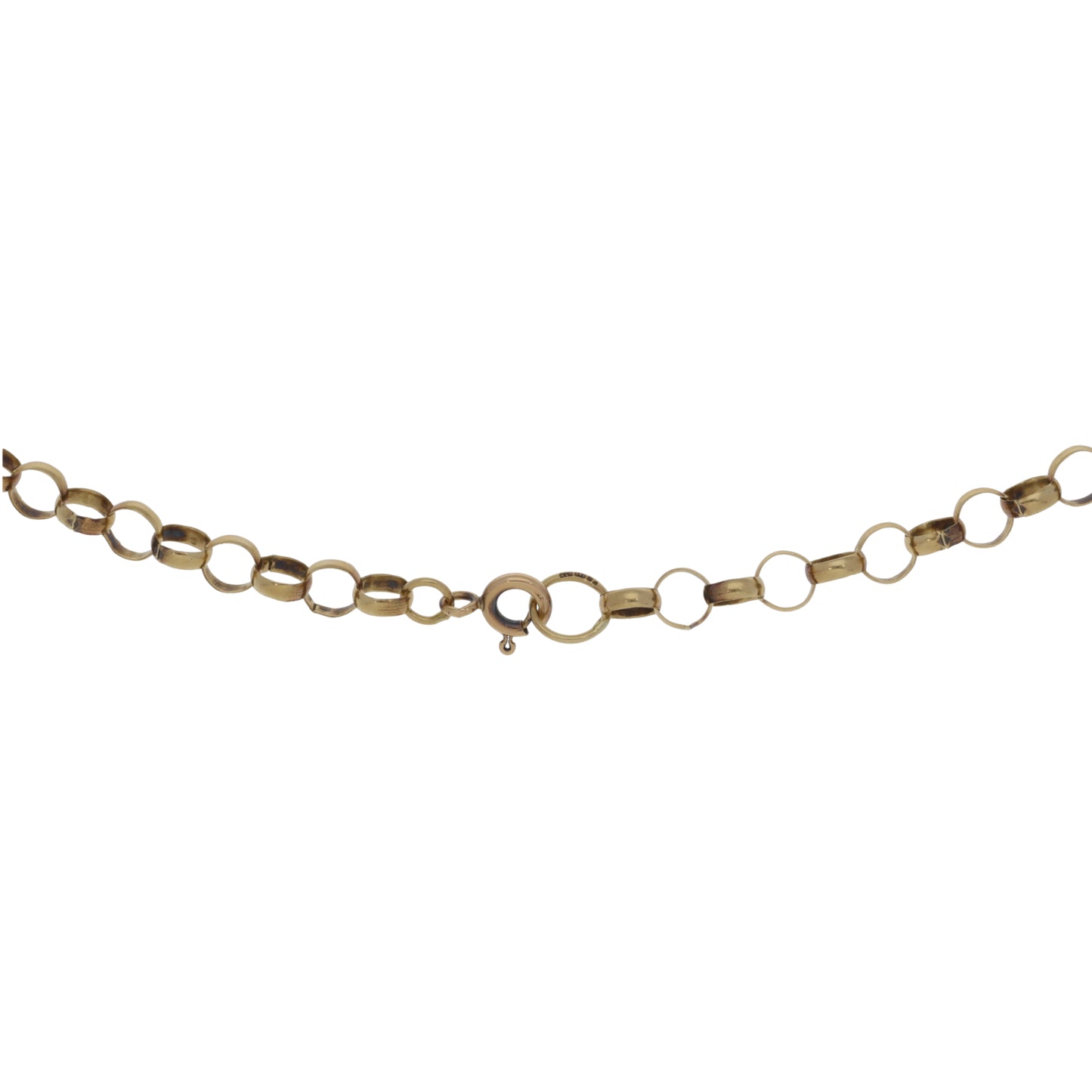 9ct Gold Belcher Chain 18"