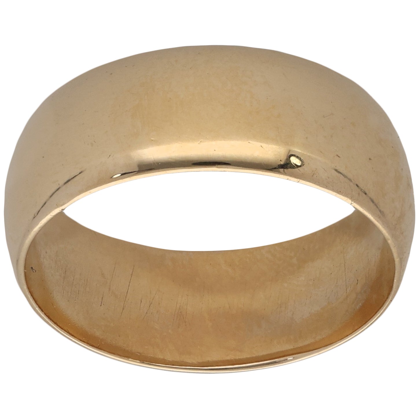 9ct Gold Plain Wedding Ring Size L