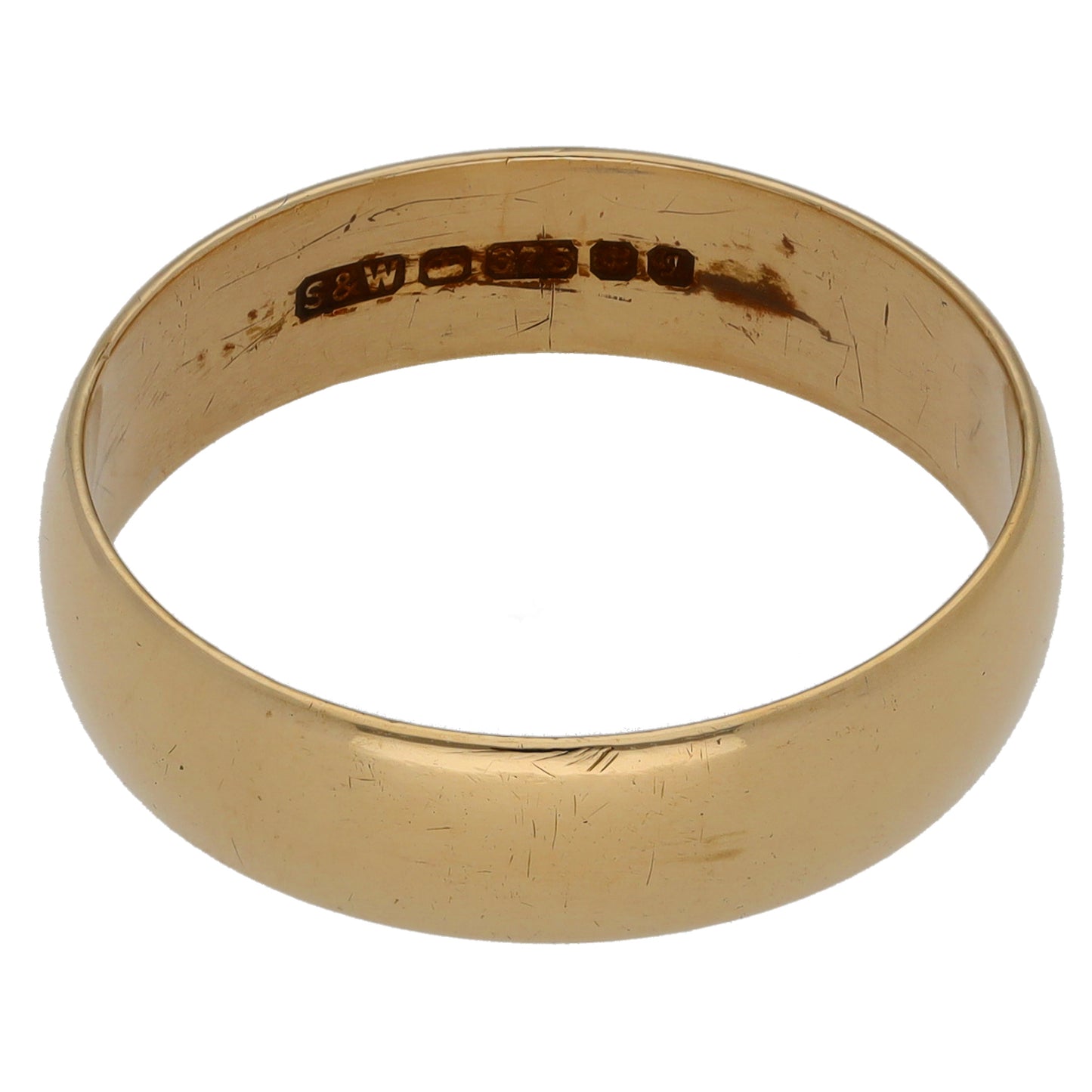 9ct Gold Plain Wedding Ring Size V