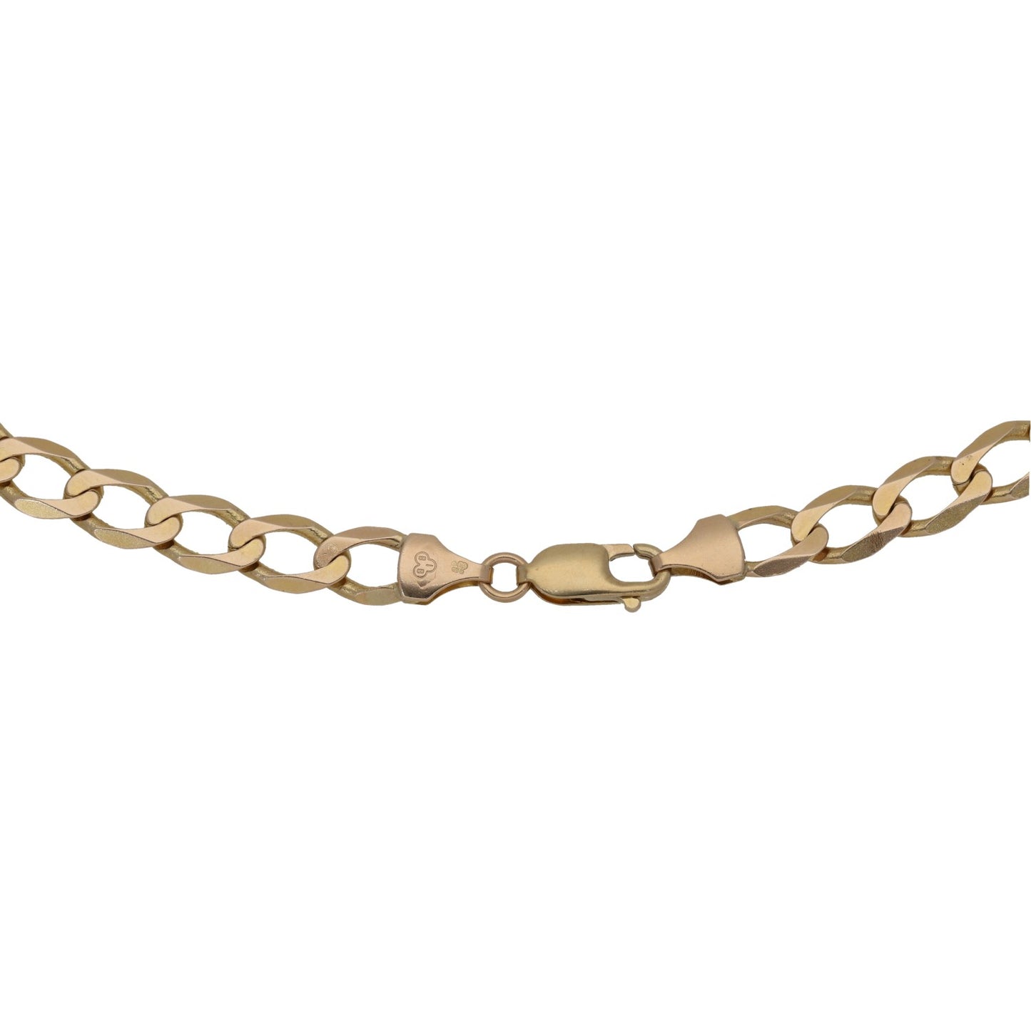 9ct Gold Curb Chain 22"