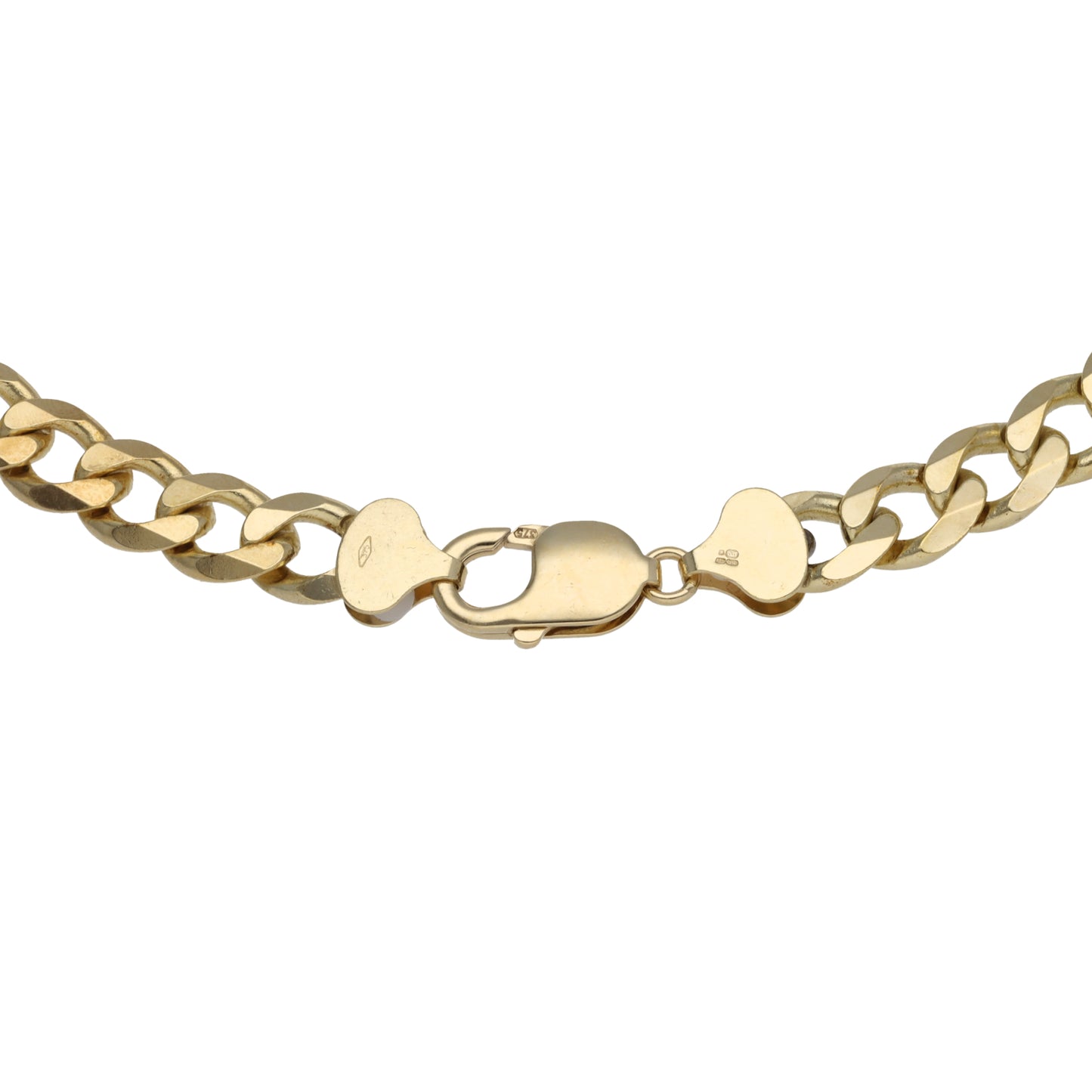 9ct Gold Curb Chain 22"