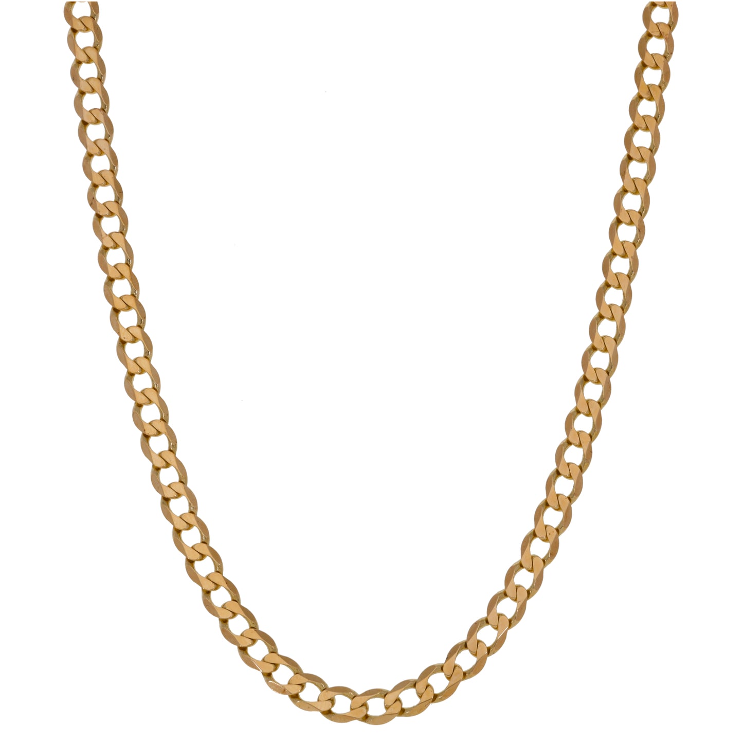 9ct Gold Curb Chain 18"