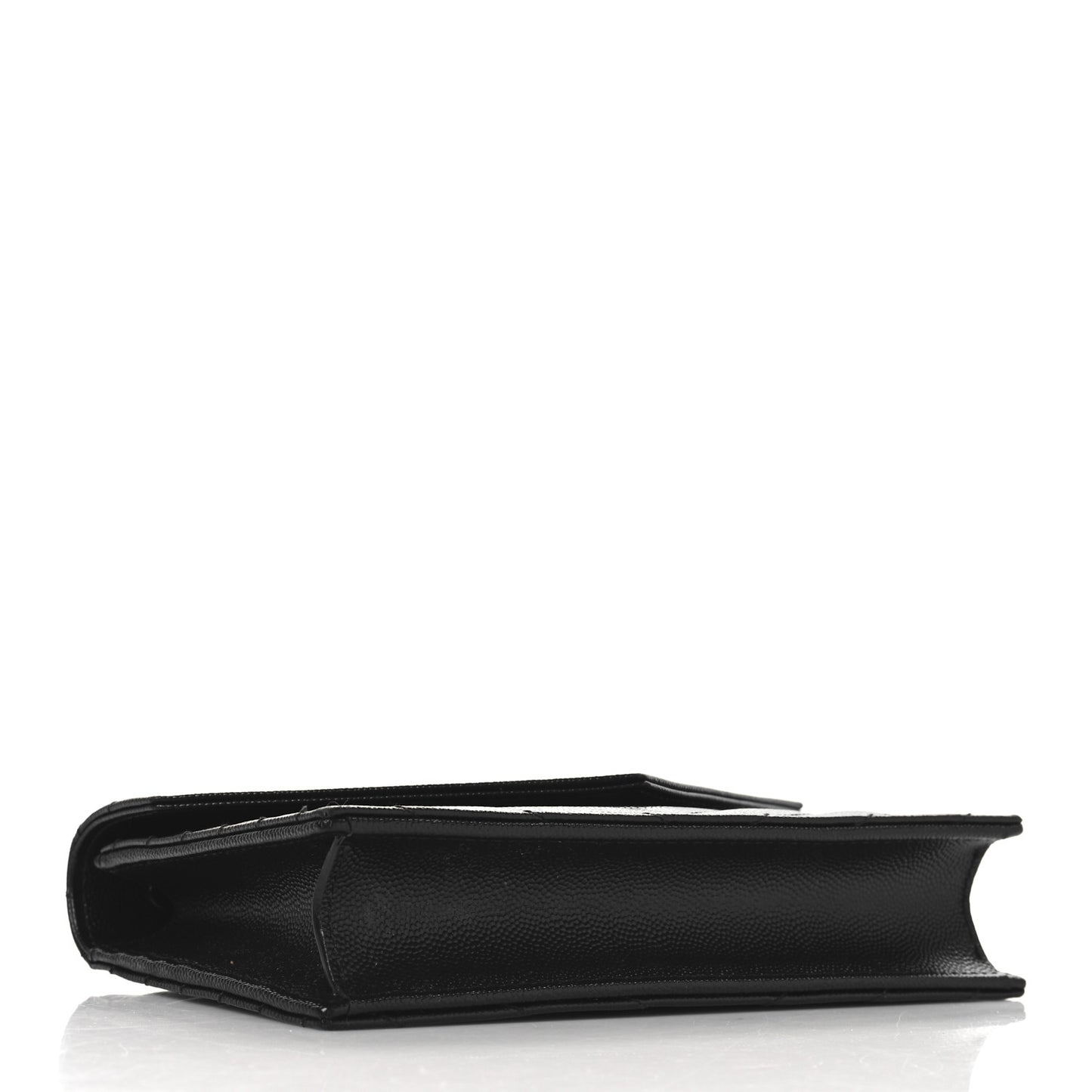 Yves Saint Laurent Grain De Poudre Matelasse Chevron Envelope Bag - Black