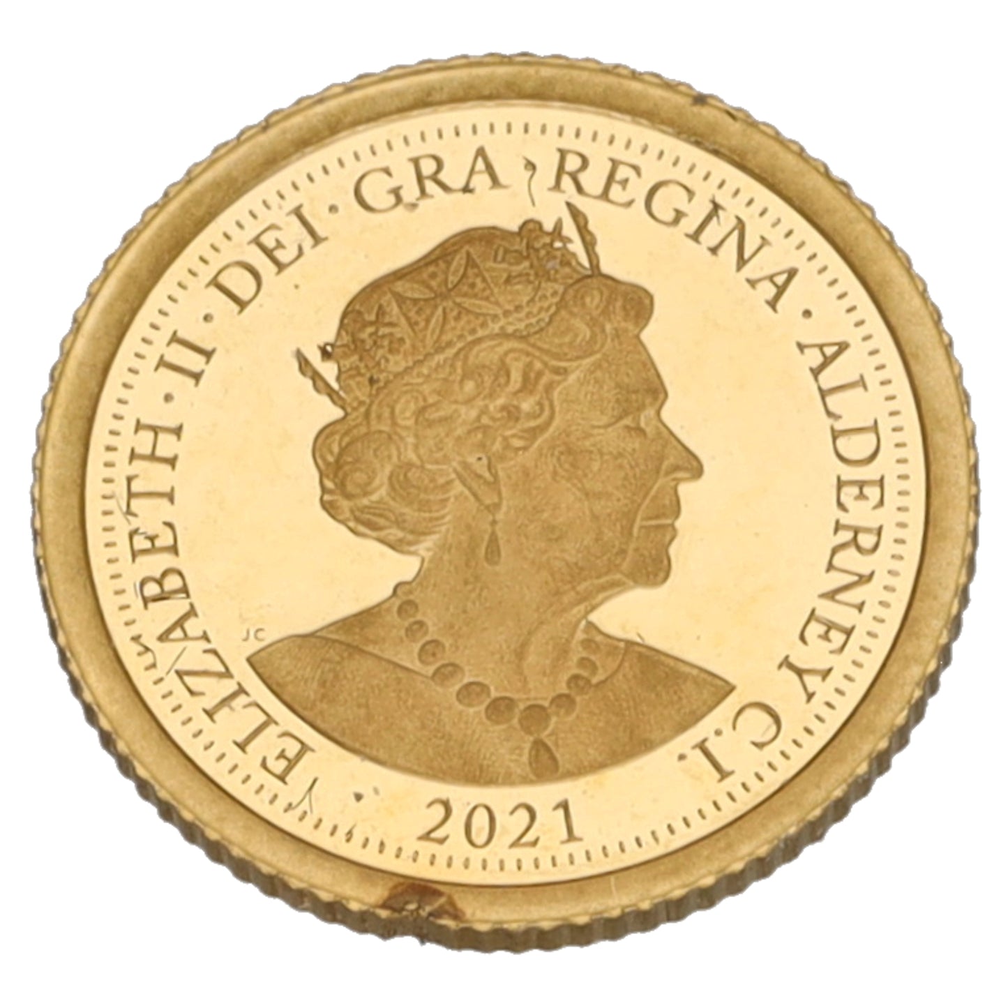 22ct Gold George & Dragon Eighth Sovereign Coin 2021