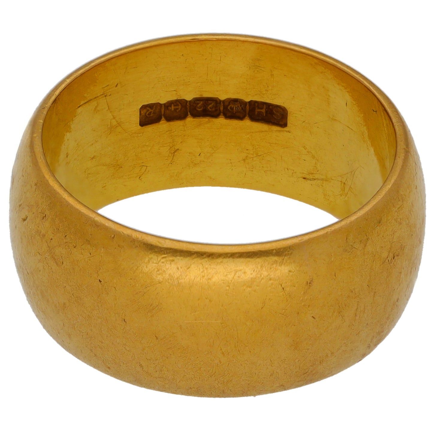 22ct Gold Plain Wedding Ring Size N