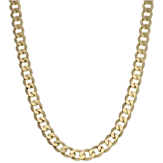 9ct Gold Curb Chain 22"