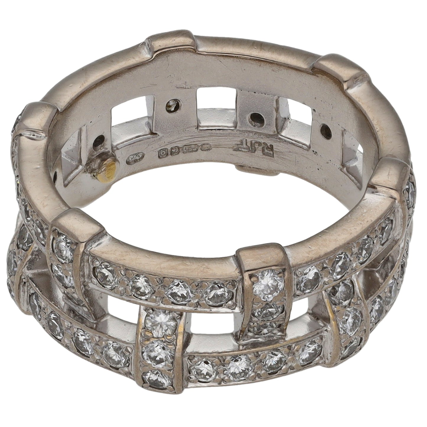18ct White Gold 1.68ct Diamond Dress/Cocktail Ring Size L