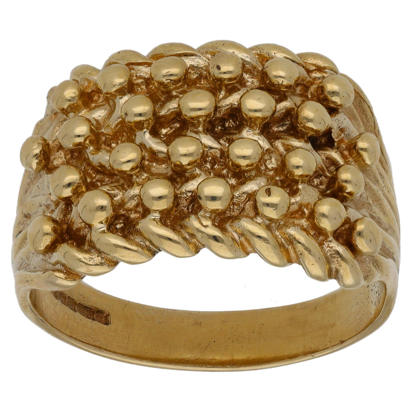 9ct Gold Keeper Ring Size X