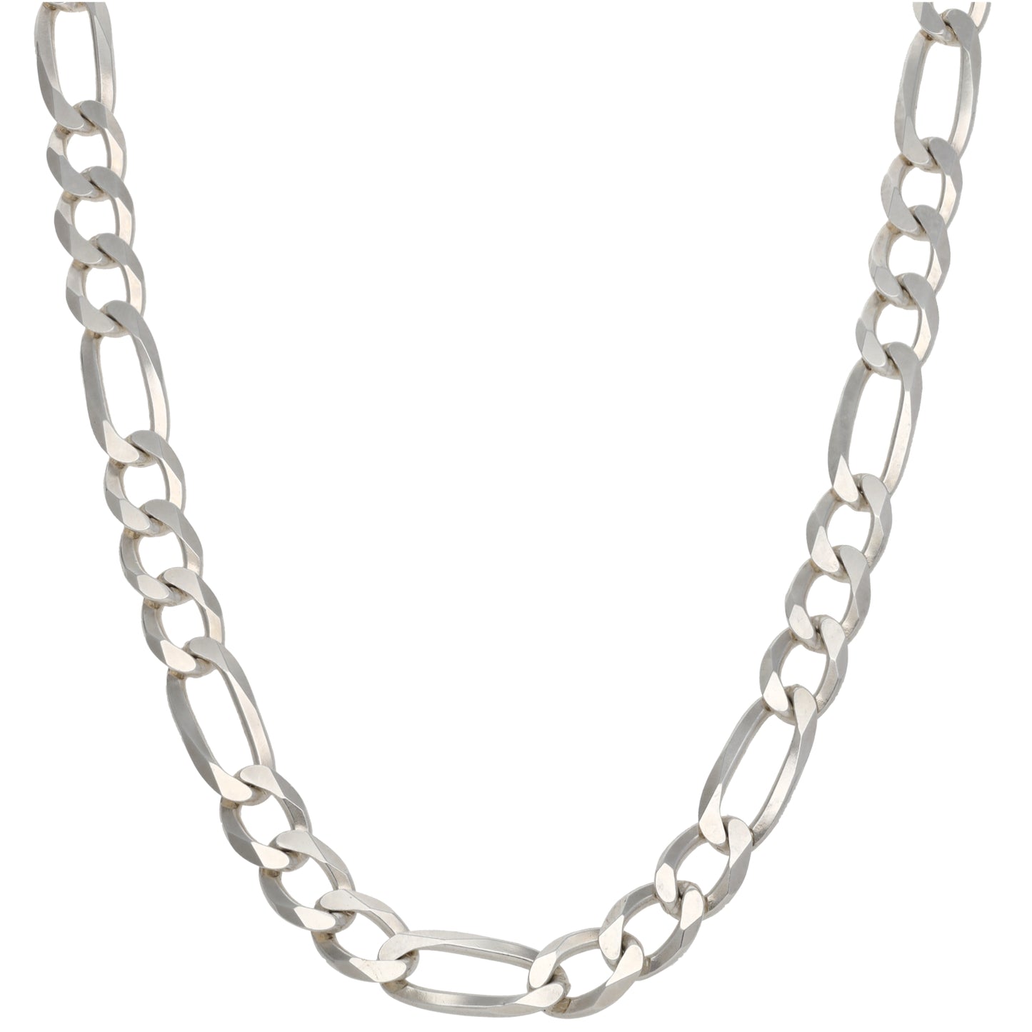 Sterling Silver Figaro Chain 24"