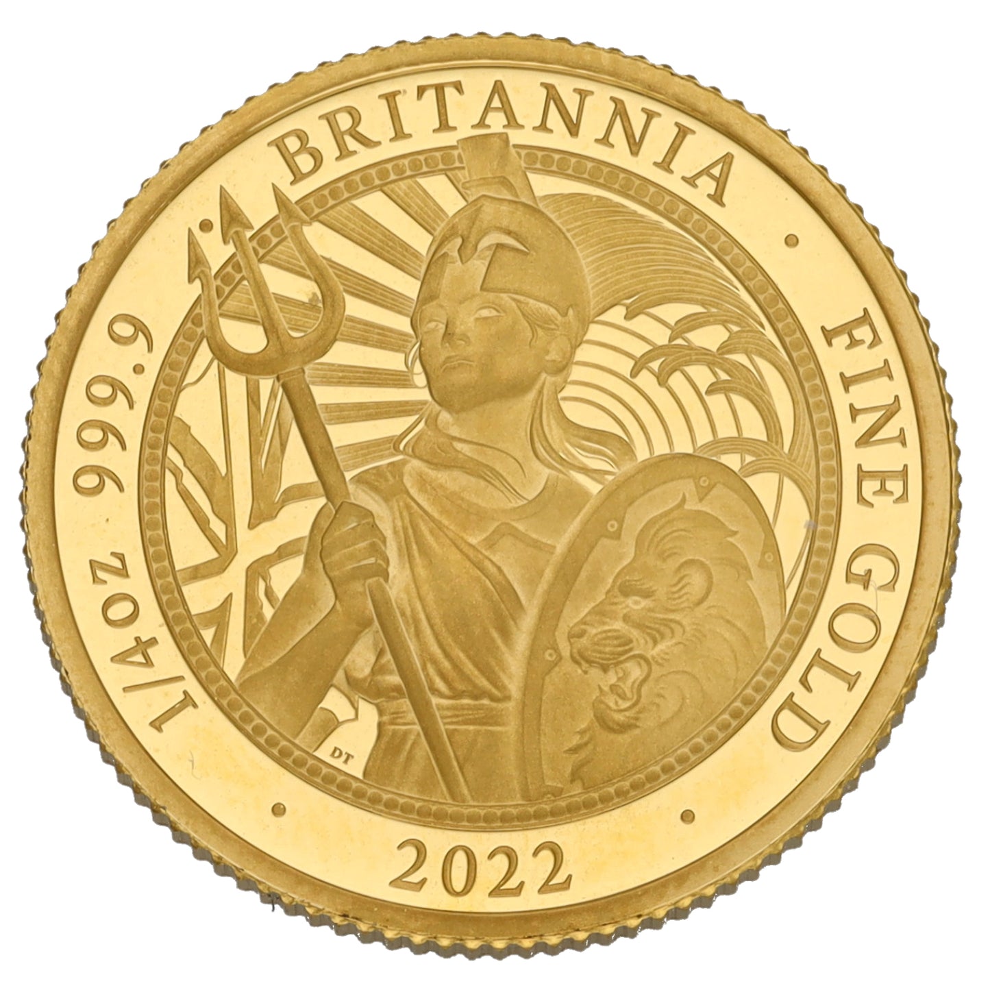 24ct Gold Queen Elizabeth II 1/4 OZ Britannia Coin 2022