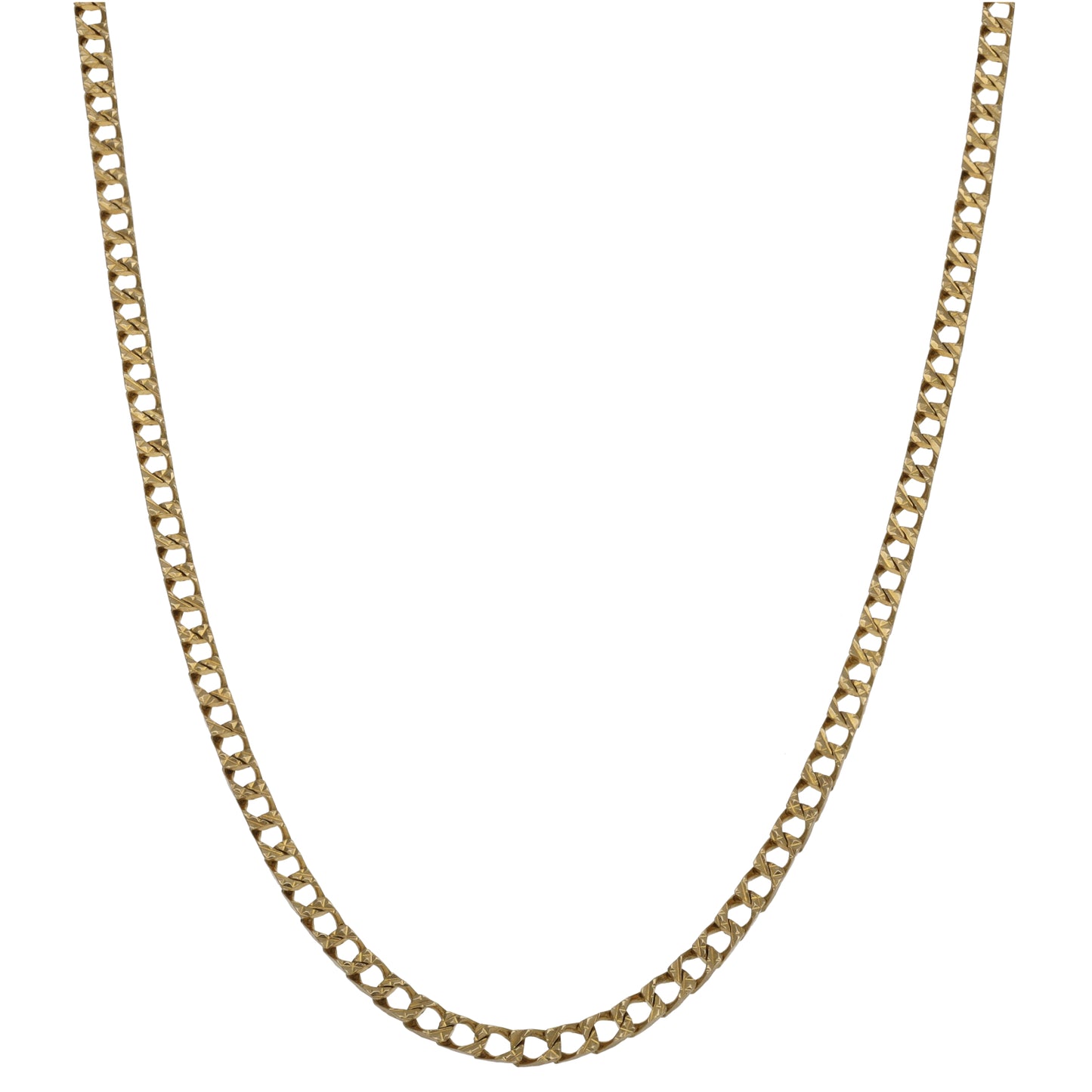 9ct Gold Curb Chain 24"