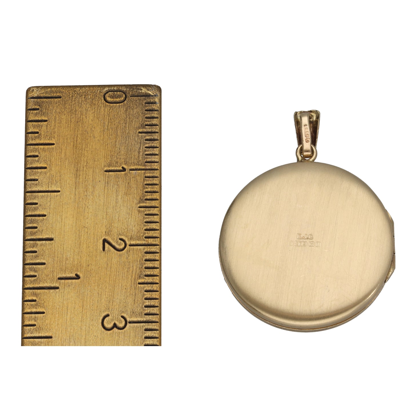9ct Gold Patterned Locket Pendant