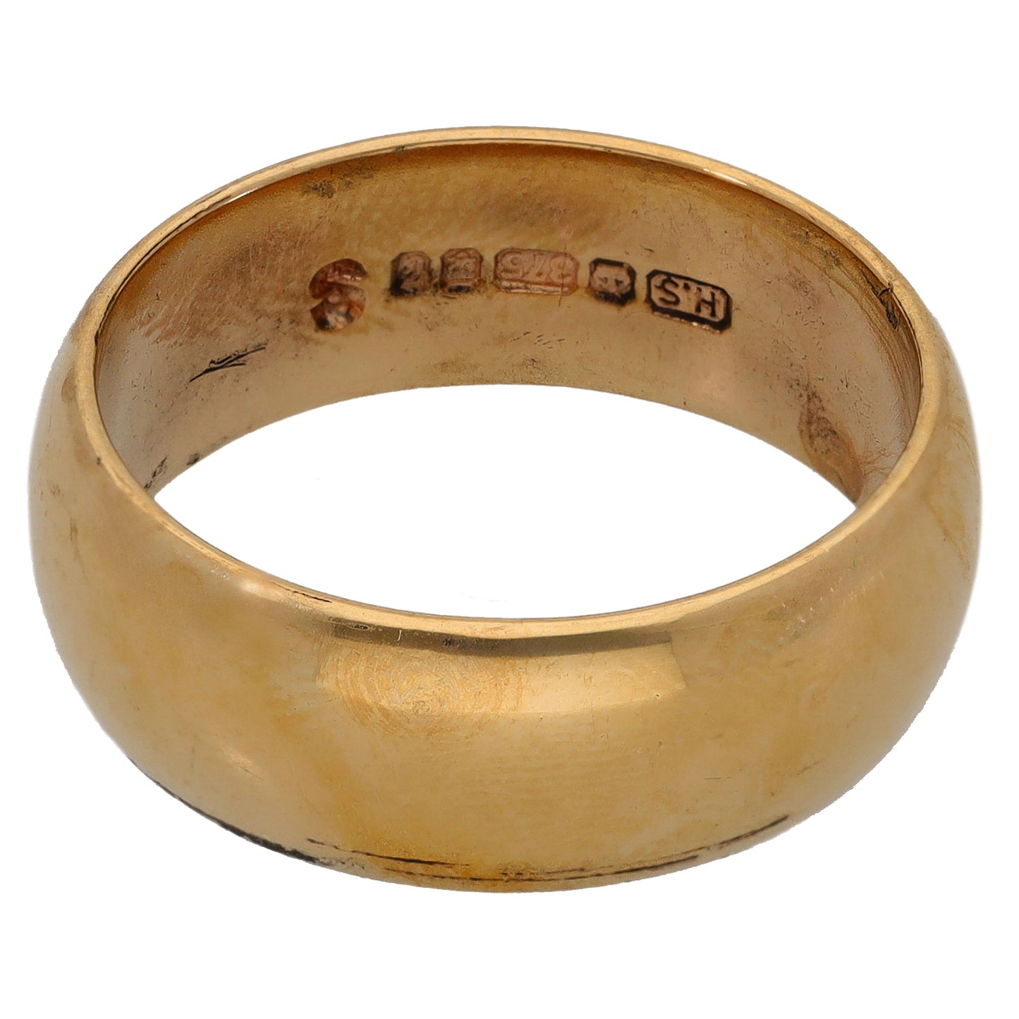 9ct Gold Plain Wedding Ring Size R