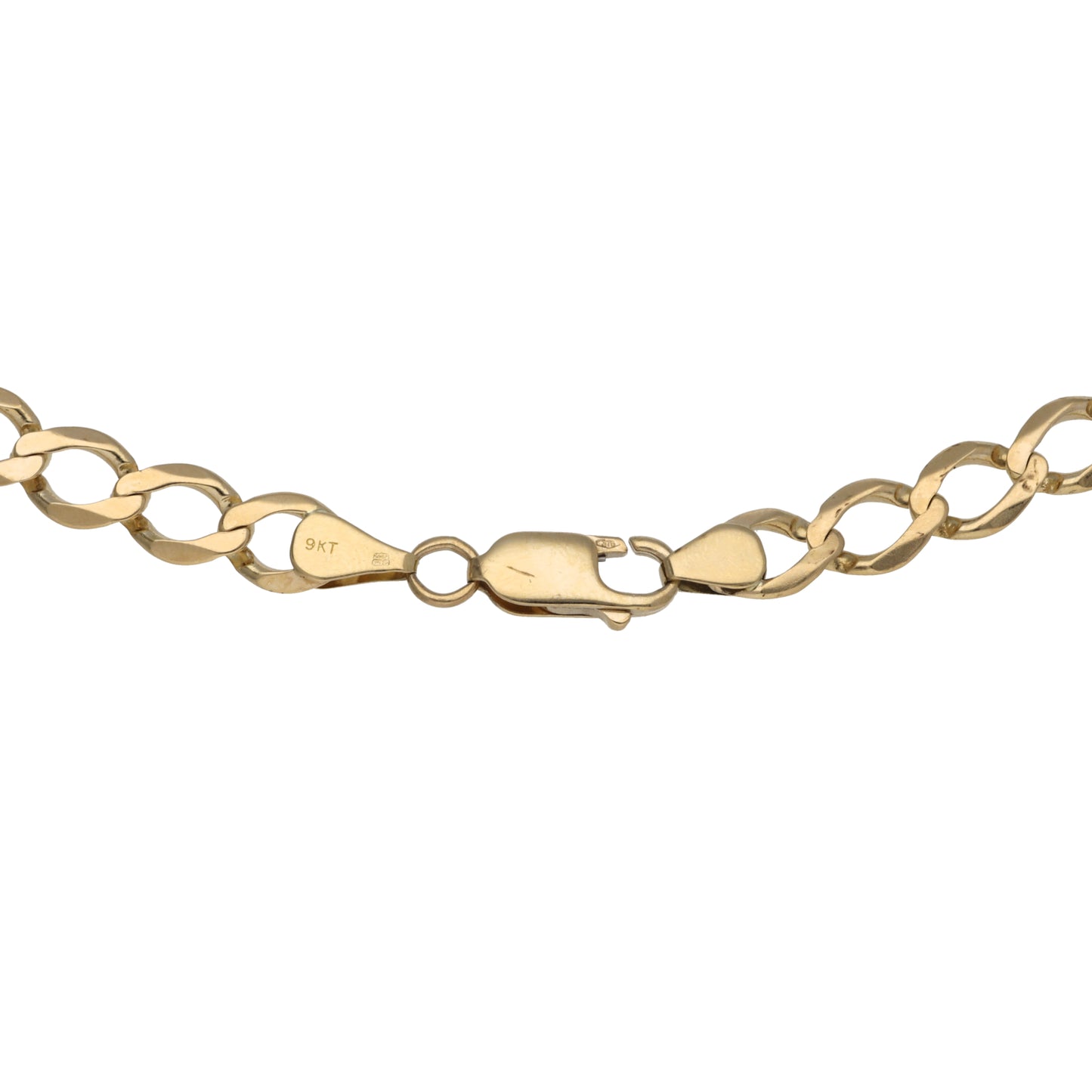 9ct Gold Curb Chain 22"