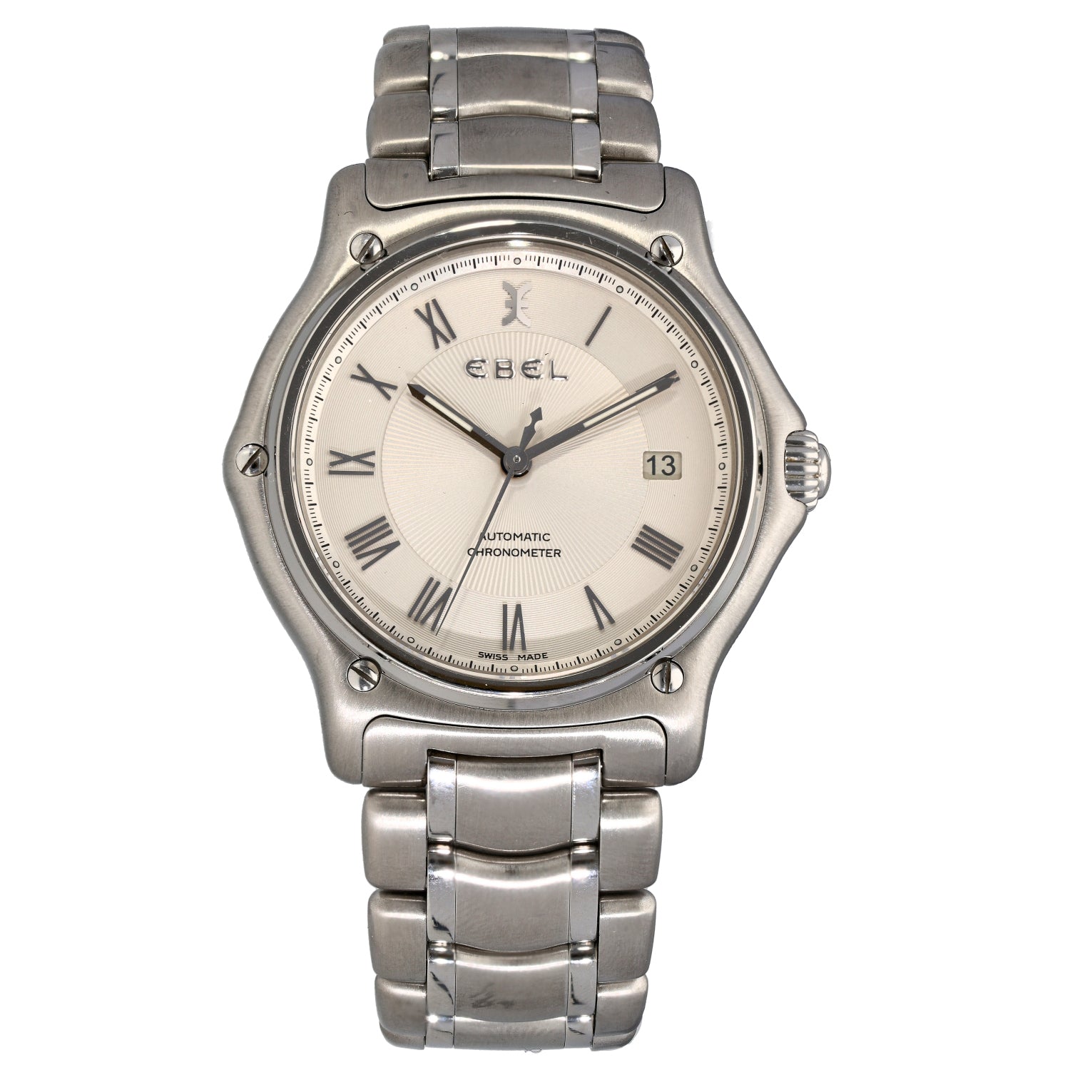 Ebel 1911 E9120L41 39mm Stainless Steel Watch H&T