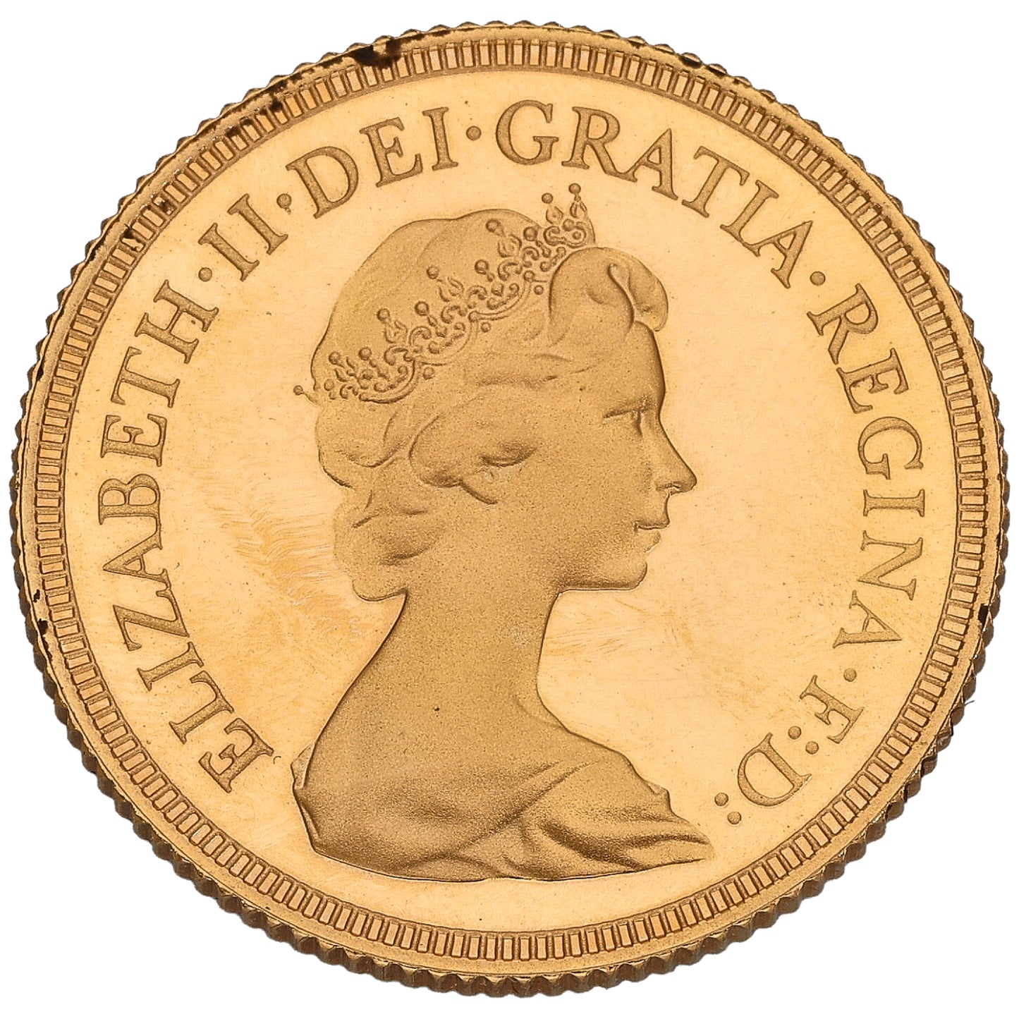 22ct Gold Queen Elizabeth II Full Sovereign Coin 1980