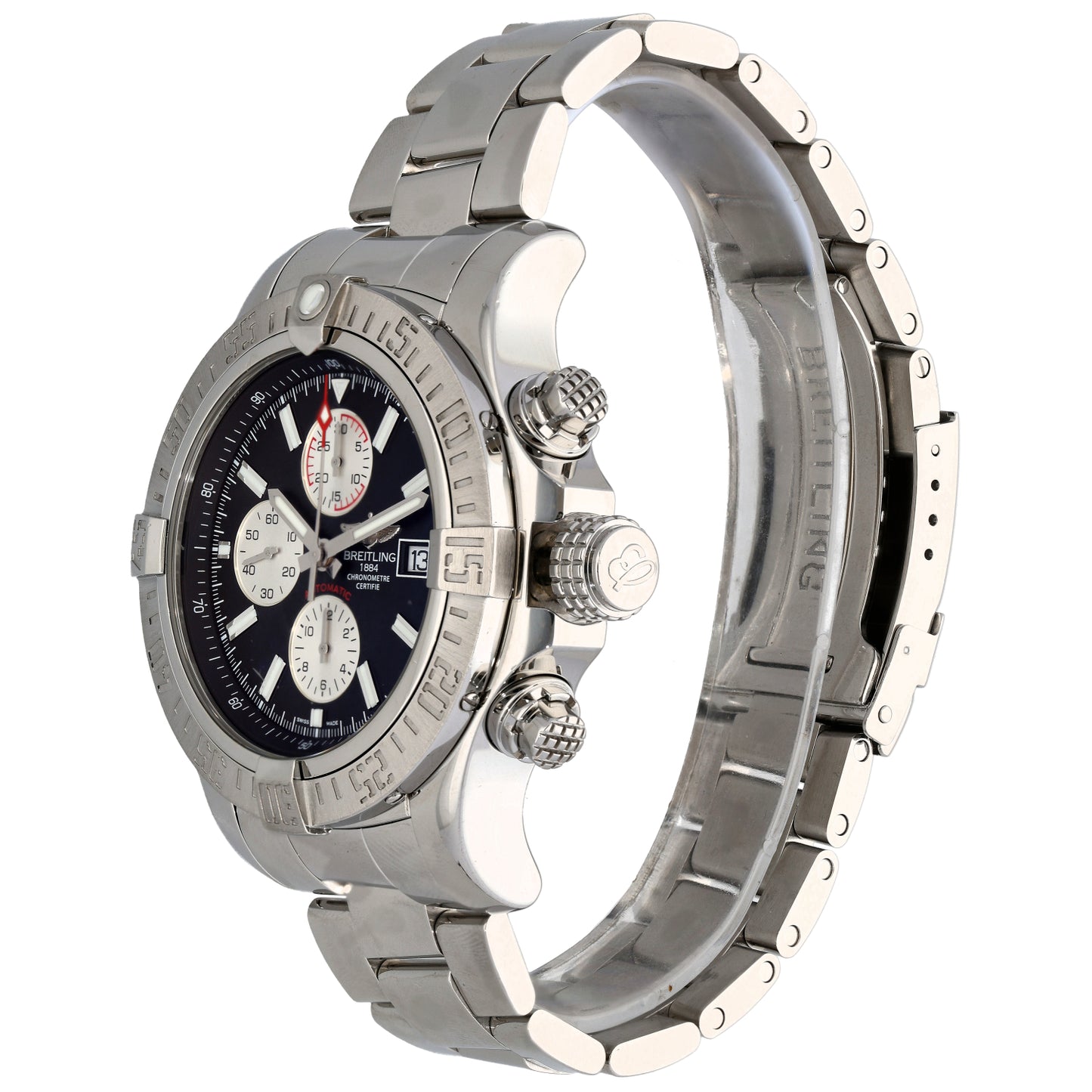Breitling Super Avenger II A13371 48mm Stainless Steel Watch